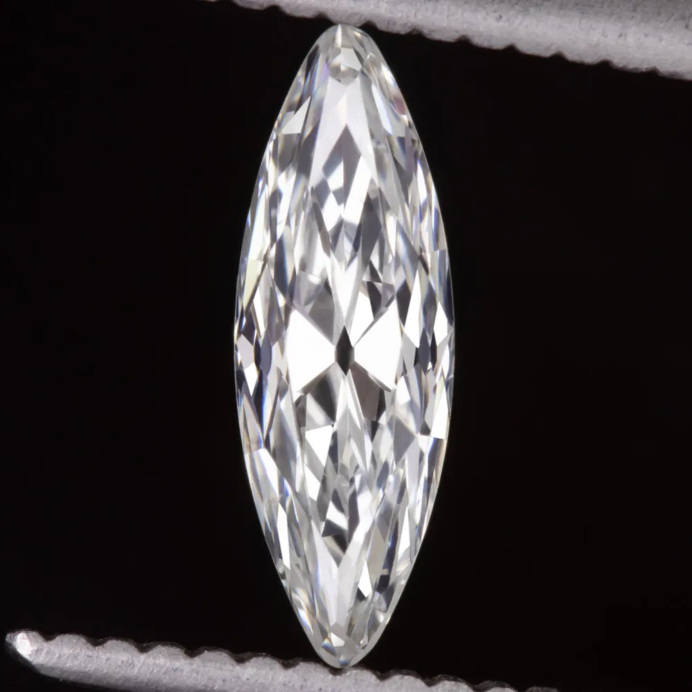 0.69ct ANTIQUE MARQUISE CUT DIAMOND GIA CERTIFIED H SI1 EXTRA LONG LOOSE NATURAL