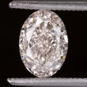 1 CARAT GIA CERTIFIED FANCY LIGHT PINK SI1 DIAMOND NATURAL OVAL SHAPE CUT LOOSE