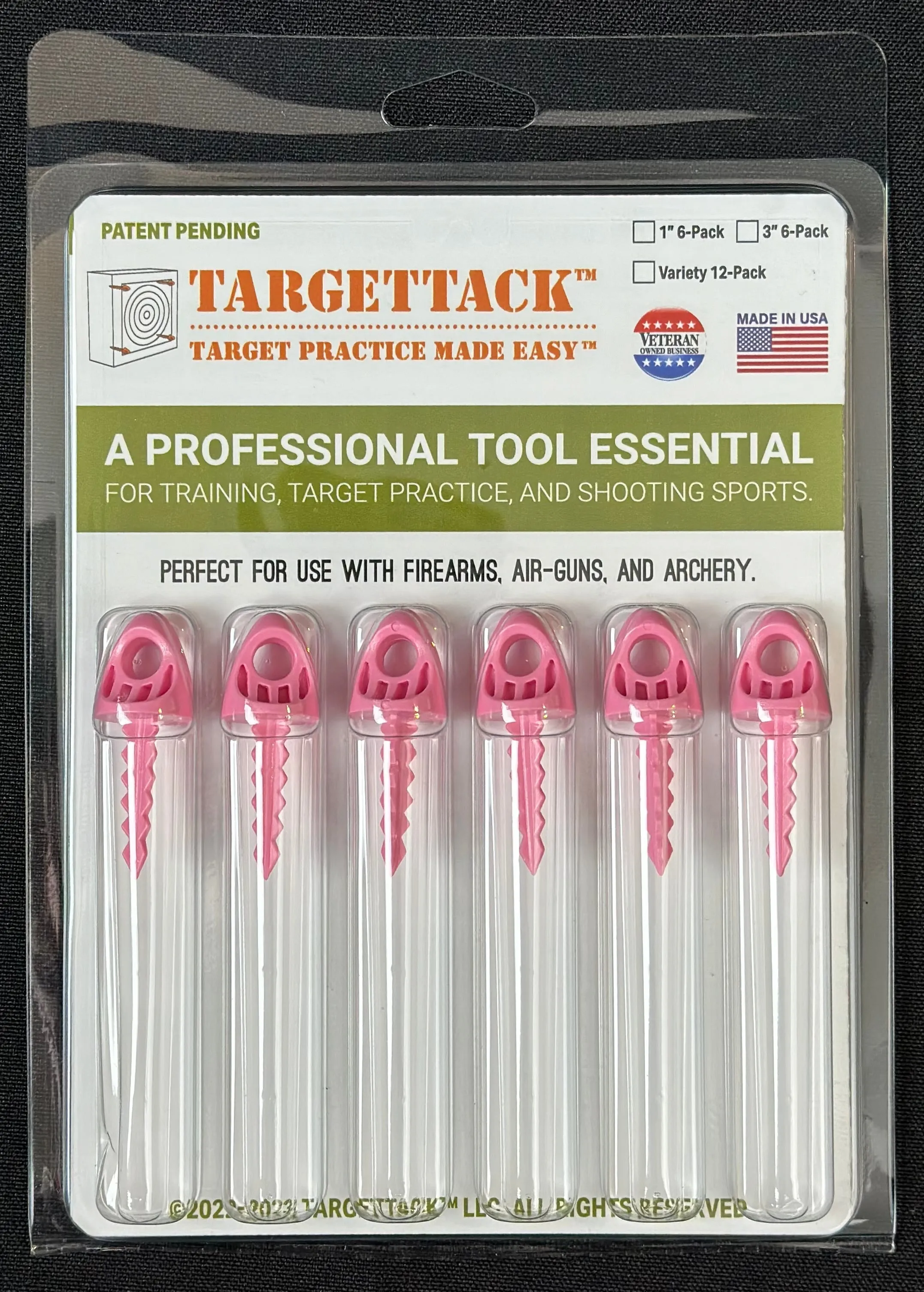 1-Inch 6-Pack of TargetTacks® Pink