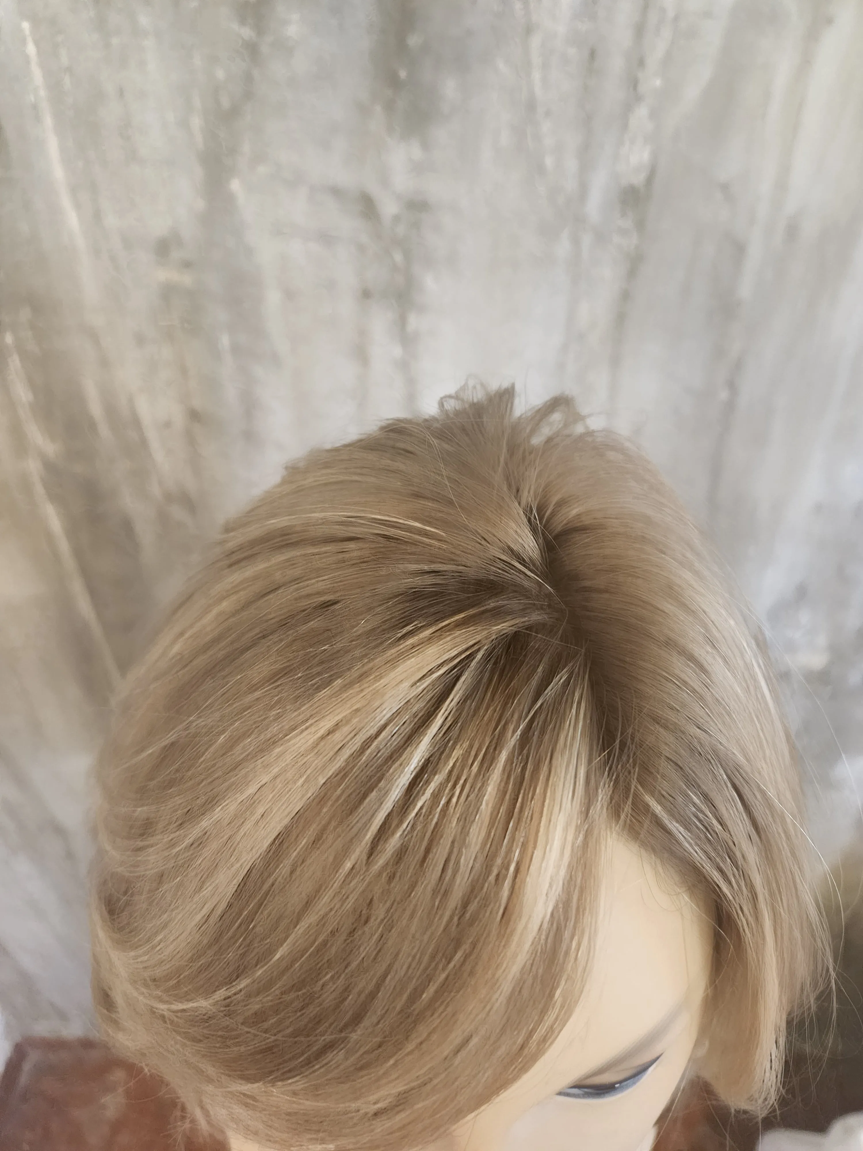 100% EUROPEAN NATURAL HUMAN HAIR 14" BLOND