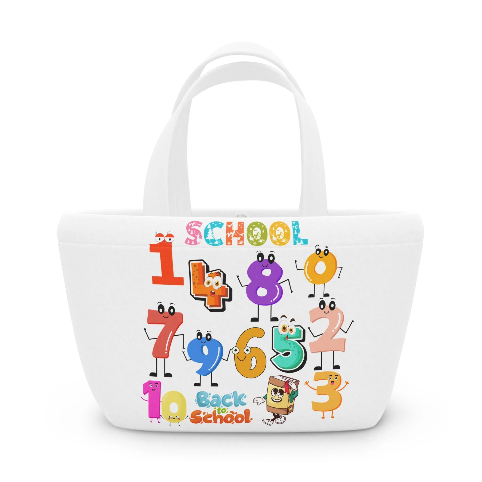 123 Lunch Bag, Back To School Lunch Bag, Back to Learning Lunch Bag, Ready for School Lunch Bag. First day Of School.