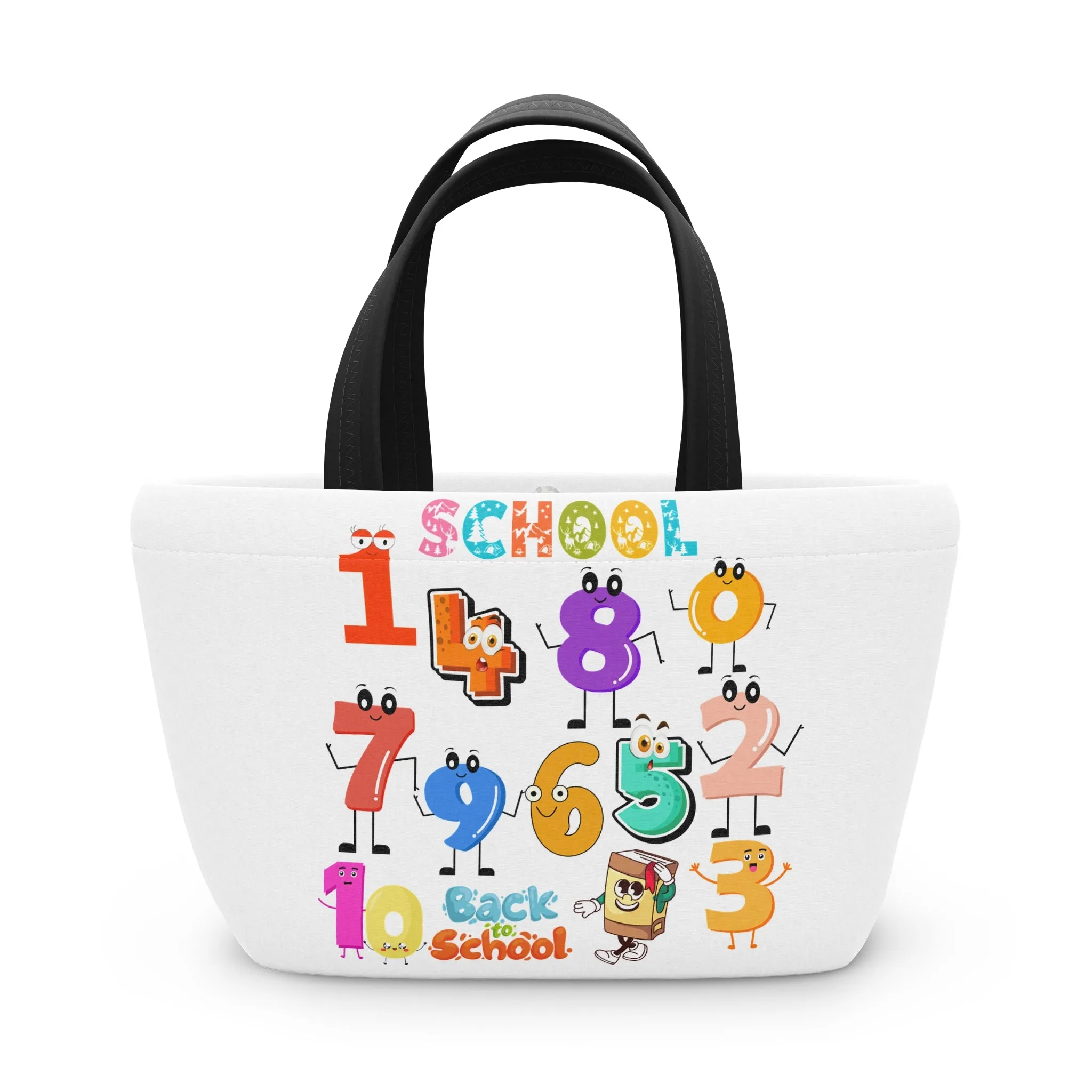 123 Lunch Bag, Back To School Lunch Bag, Back to Learning Lunch Bag, Ready for School Lunch Bag. First day Of School.