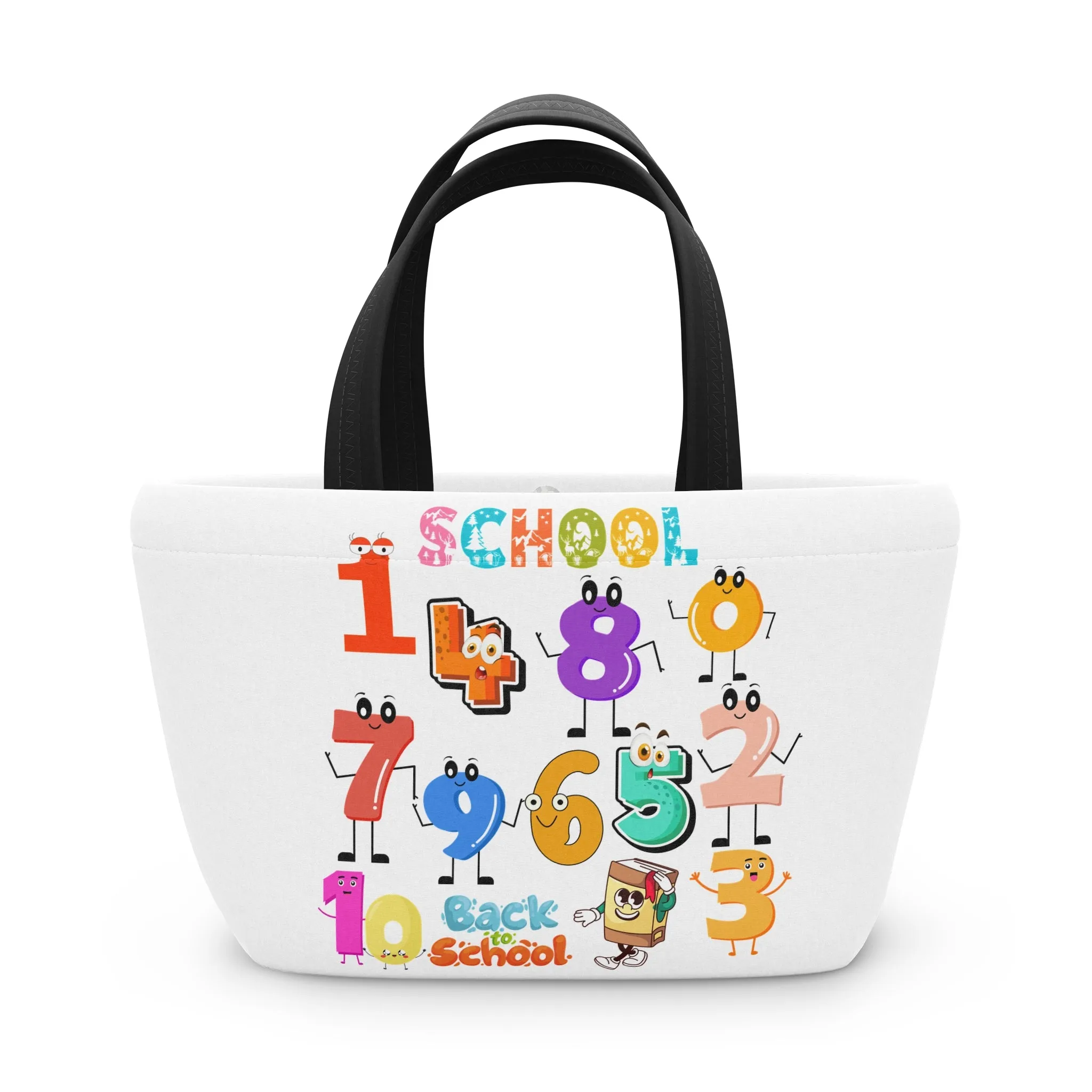 123 Lunch Bag, Back To School Lunch Bag, Back to Learning Lunch Bag, Ready for School Lunch Bag. First day Of School.