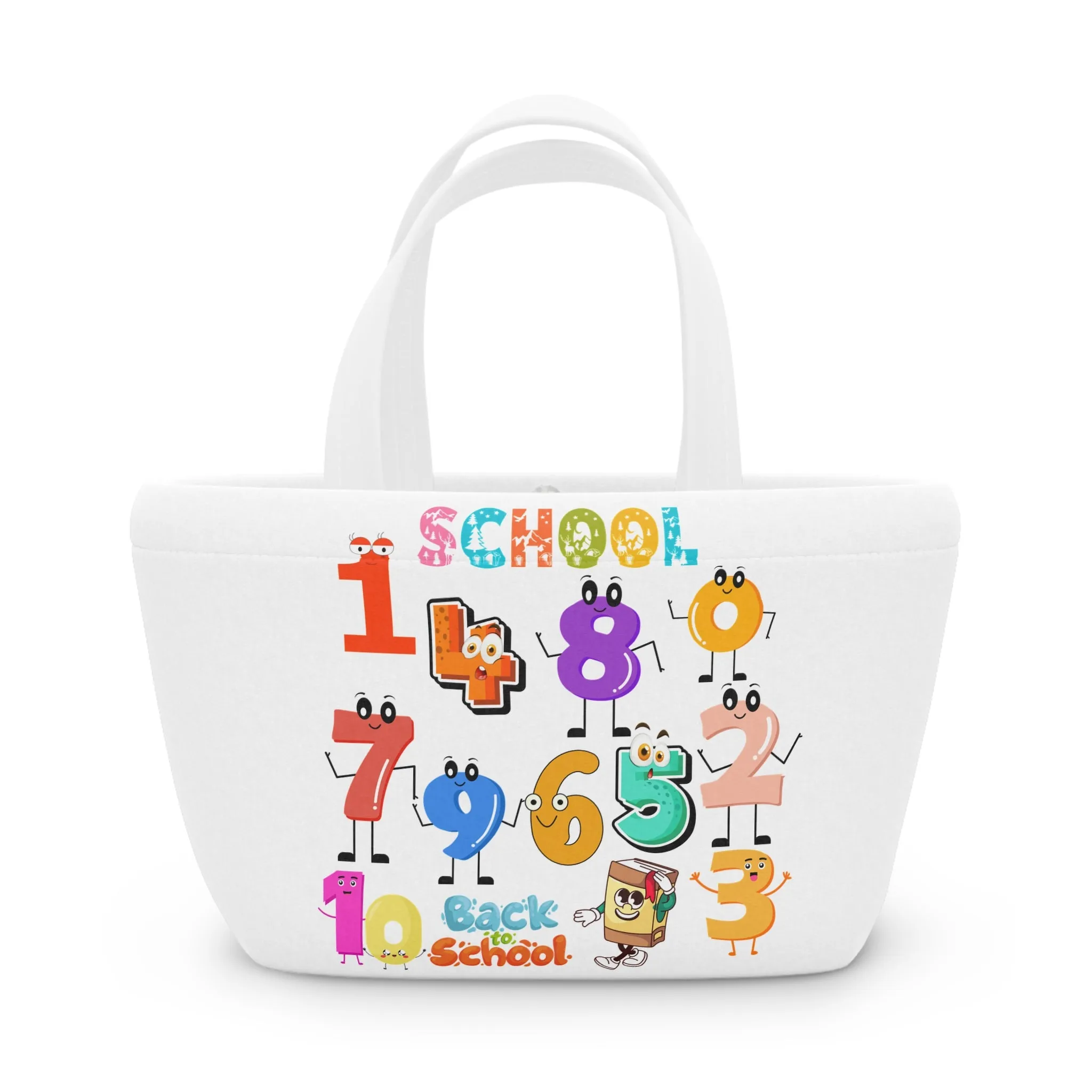 123 Lunch Bag, Back To School Lunch Bag, Back to Learning Lunch Bag, Ready for School Lunch Bag. First day Of School.