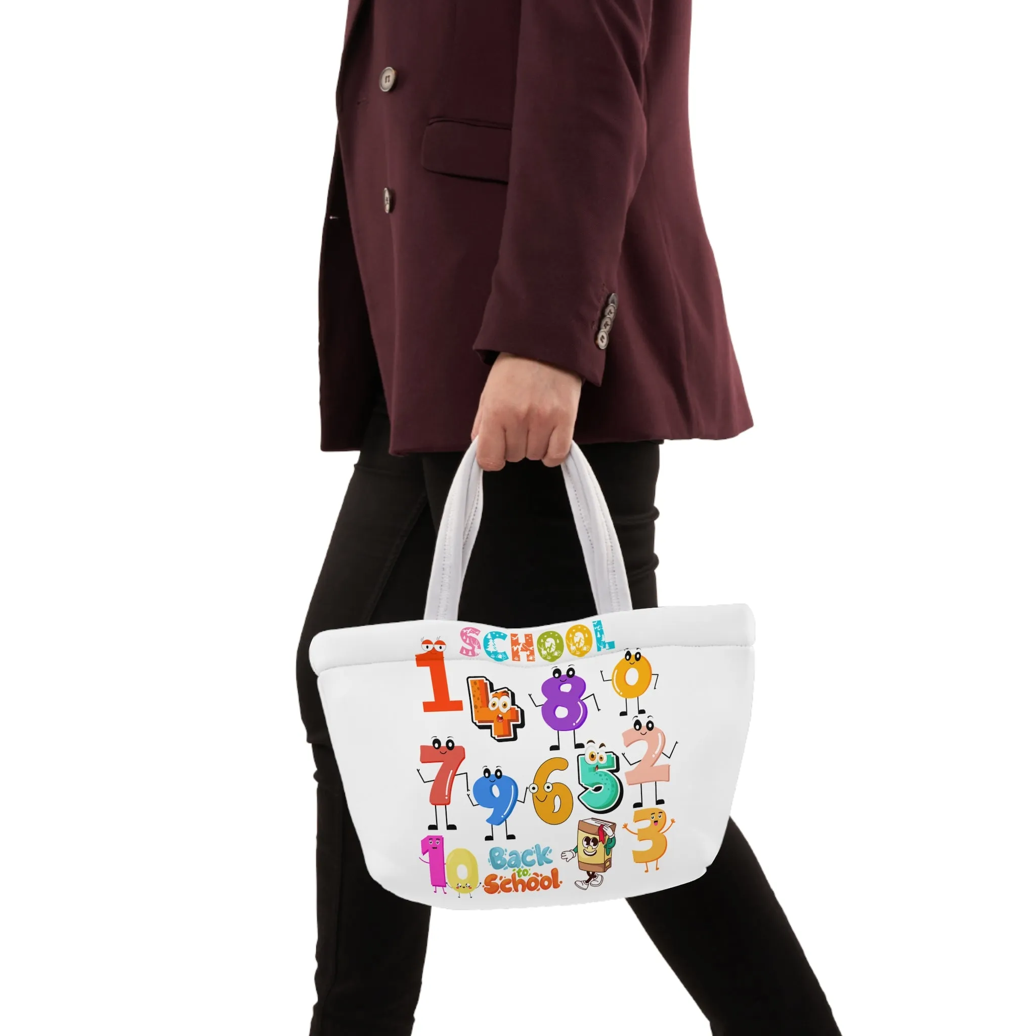 123 Lunch Bag, Back To School Lunch Bag, Back to Learning Lunch Bag, Ready for School Lunch Bag. First day Of School.