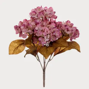 16.5" Light Pink/Mauve  Hydrangea Bush