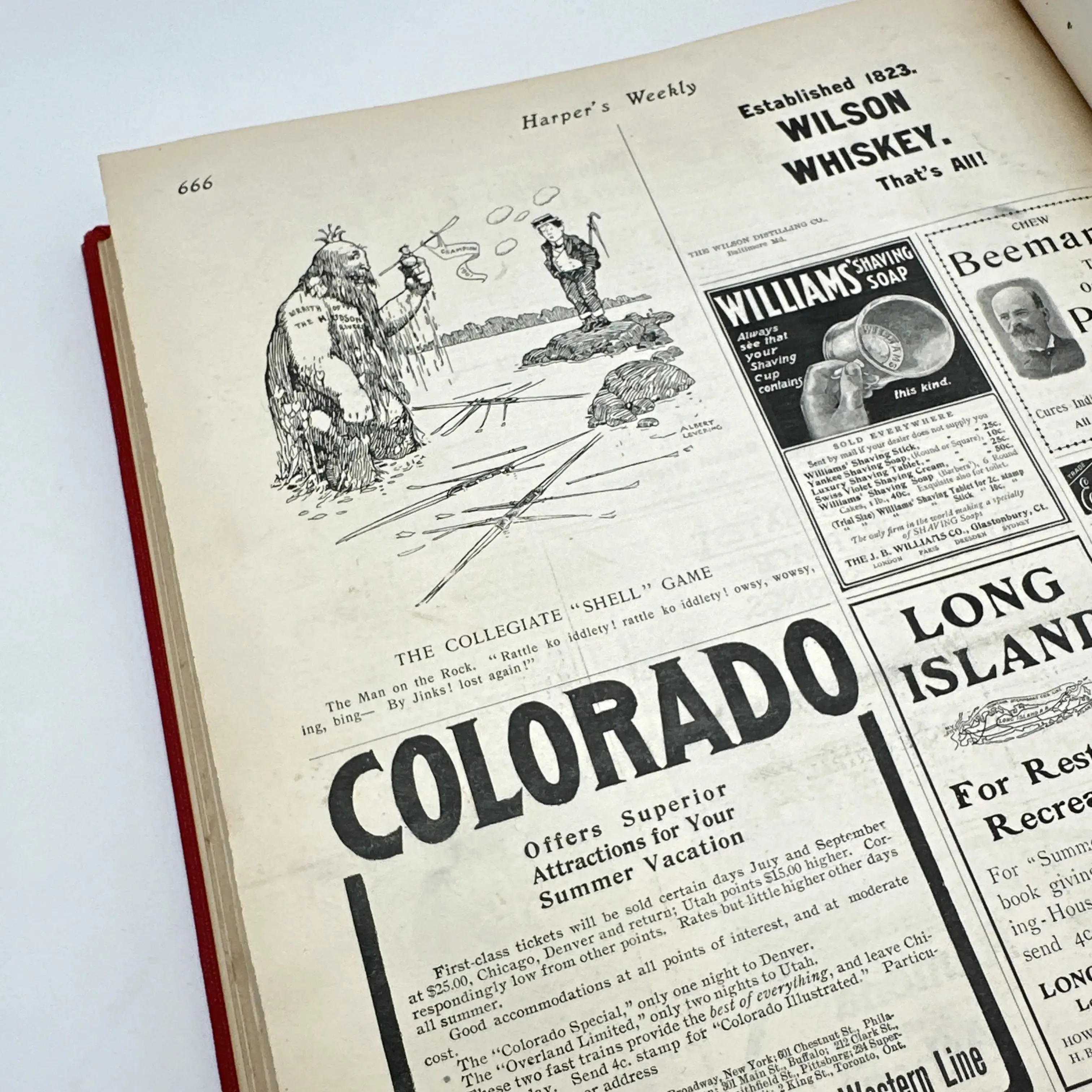 1901 "Harper's Weekly" from January to June in a large bound book — First edition