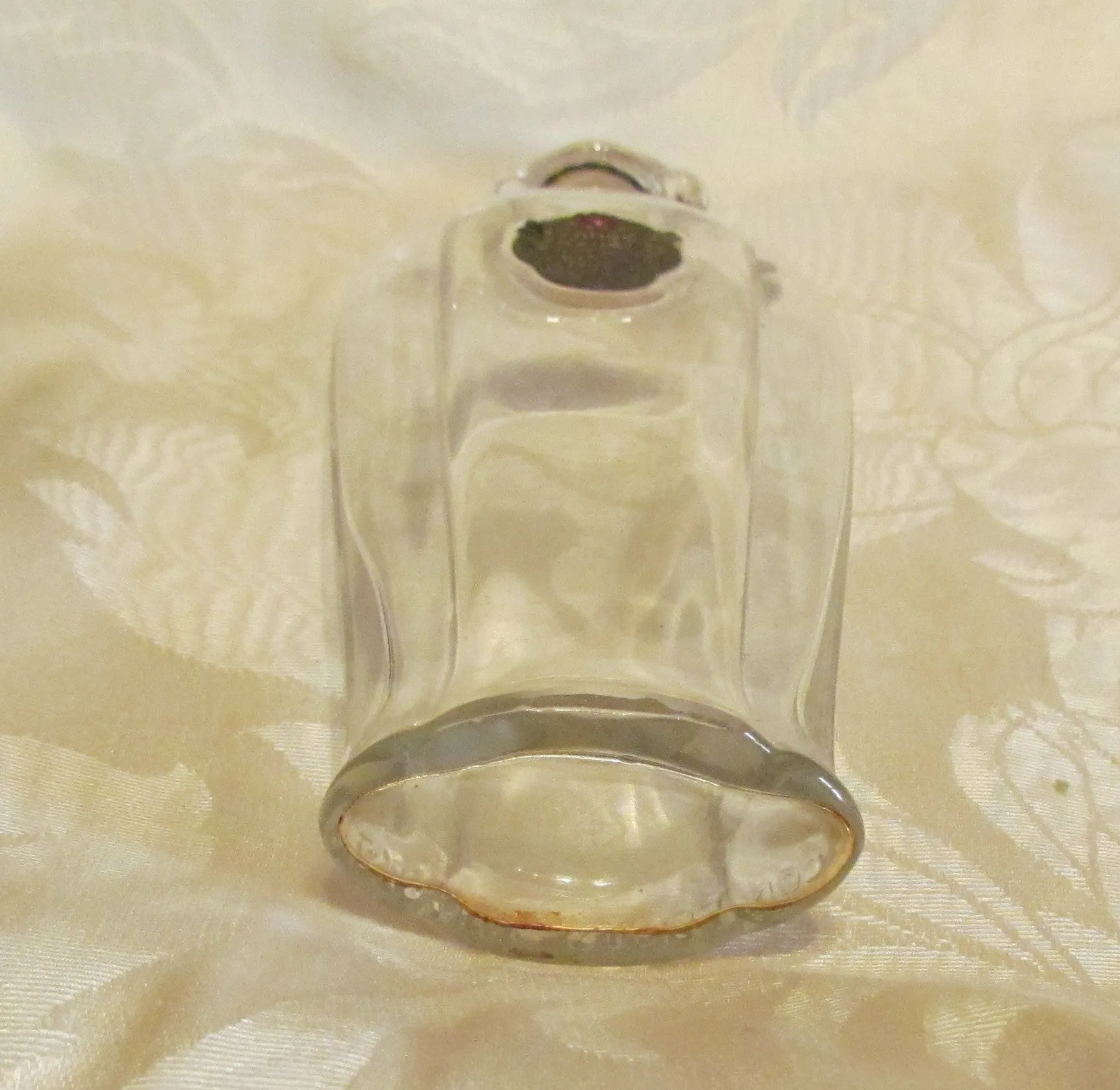 1910's Perfume Bottle Richard Hudnut Three Flowers Antique Glass Bottle