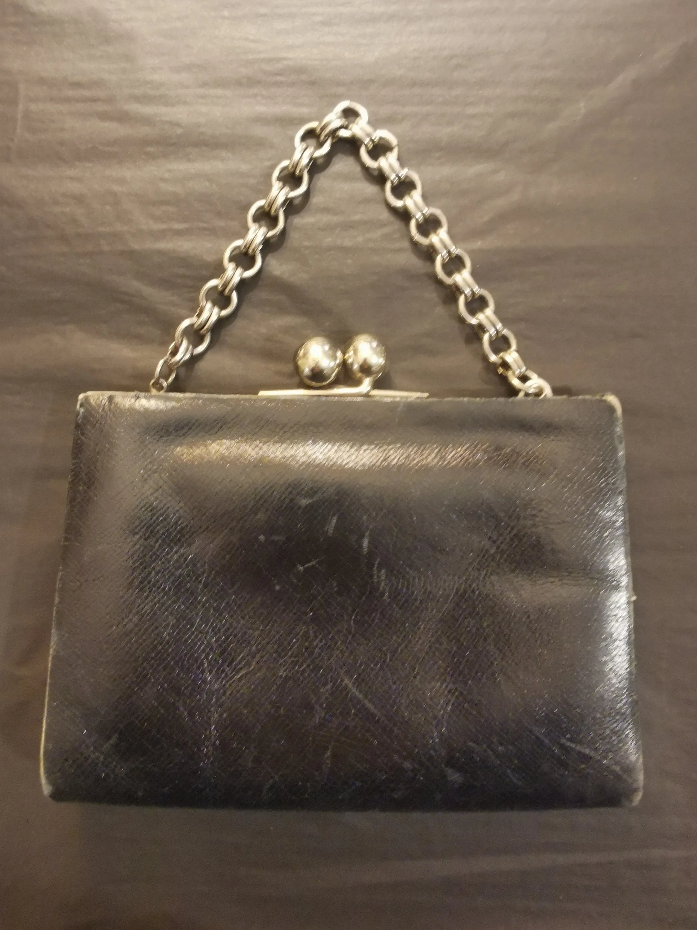 1940s/30s leather clutch