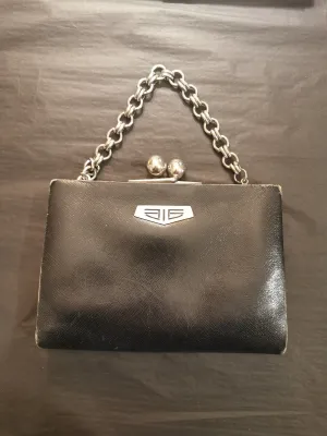 1940s/30s leather clutch
