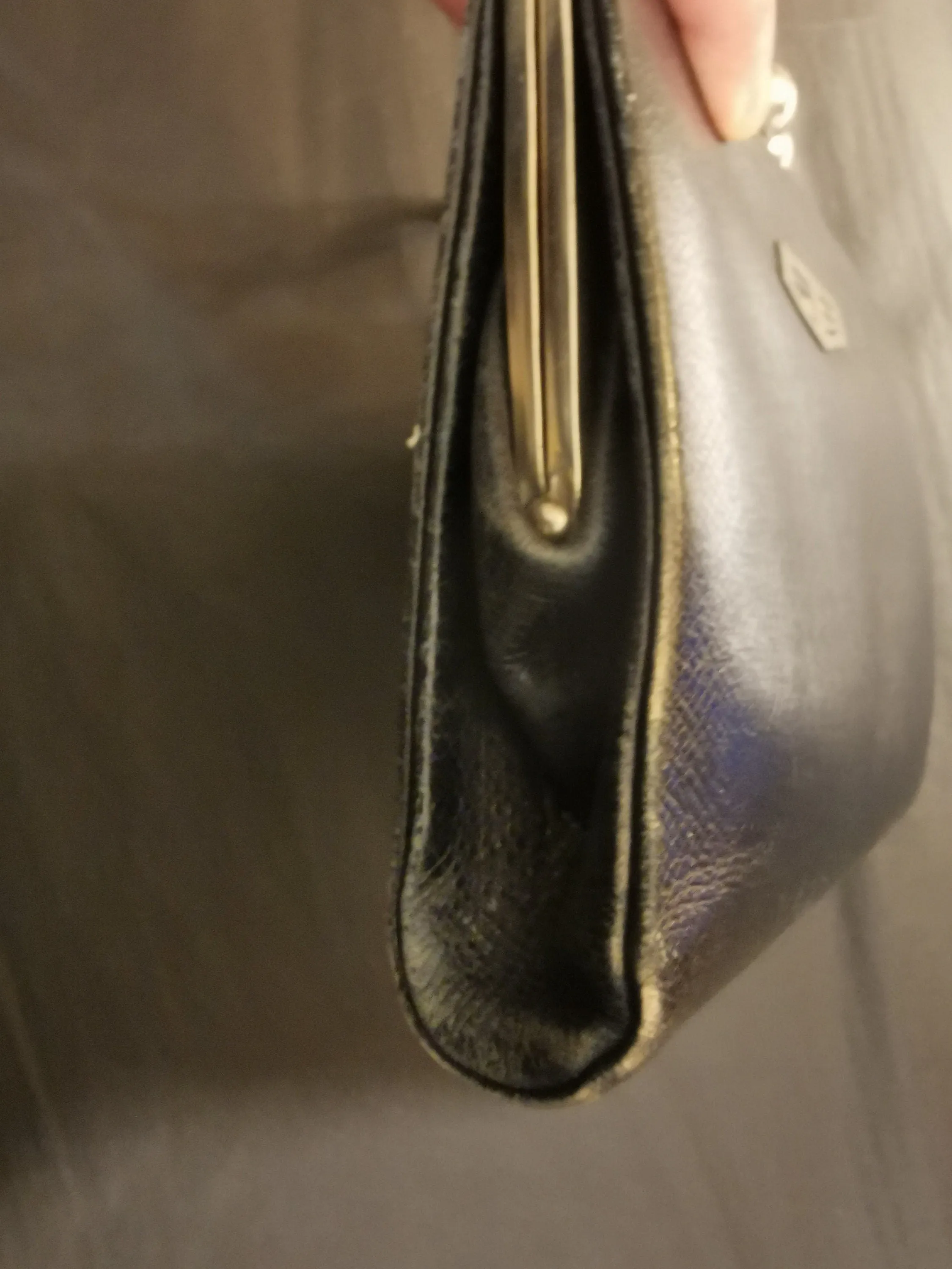 1940s/30s leather clutch