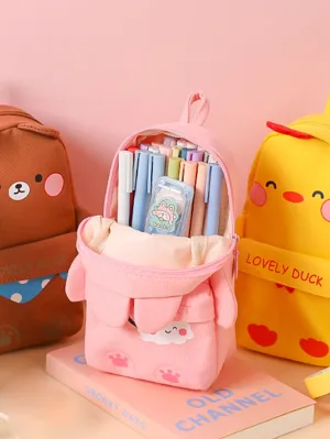1pc Cartoon Graphic Random Pencil Bag