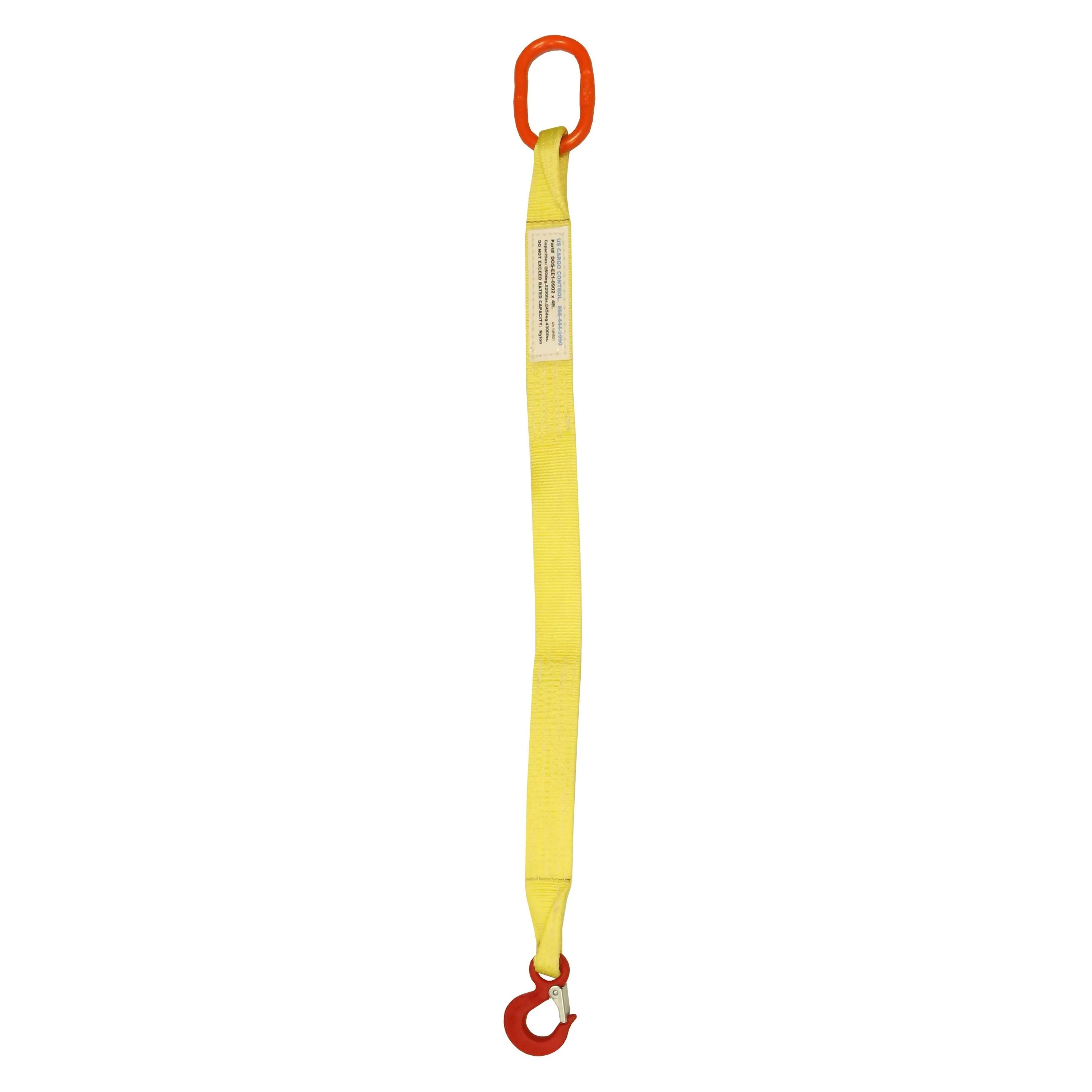 1"x3' (2 ply) Single Leg Nylon Sling w/ Master Link & Sling Hook