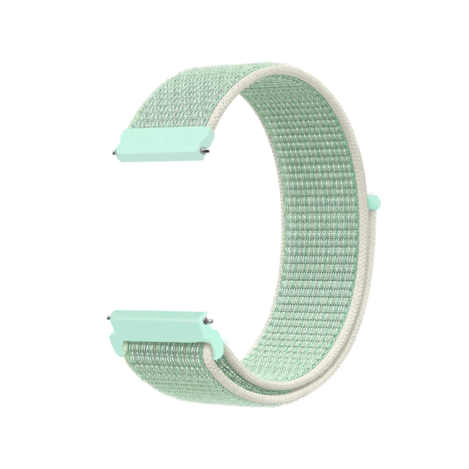 20mm SmartWatch Sport Loop Nylon Bands Obsidian Mist