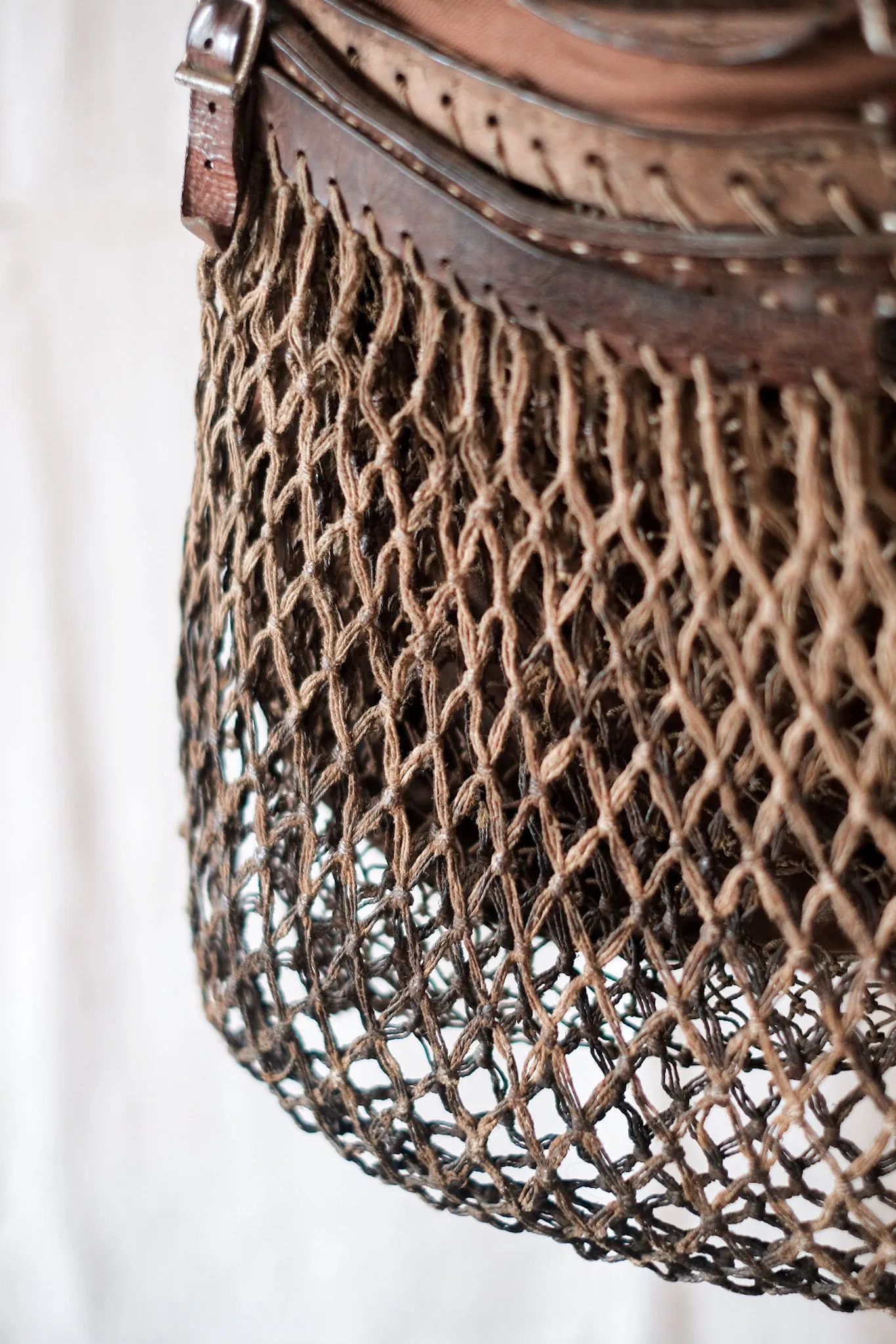 【~30's】French Vintage Fishing Leather Bag