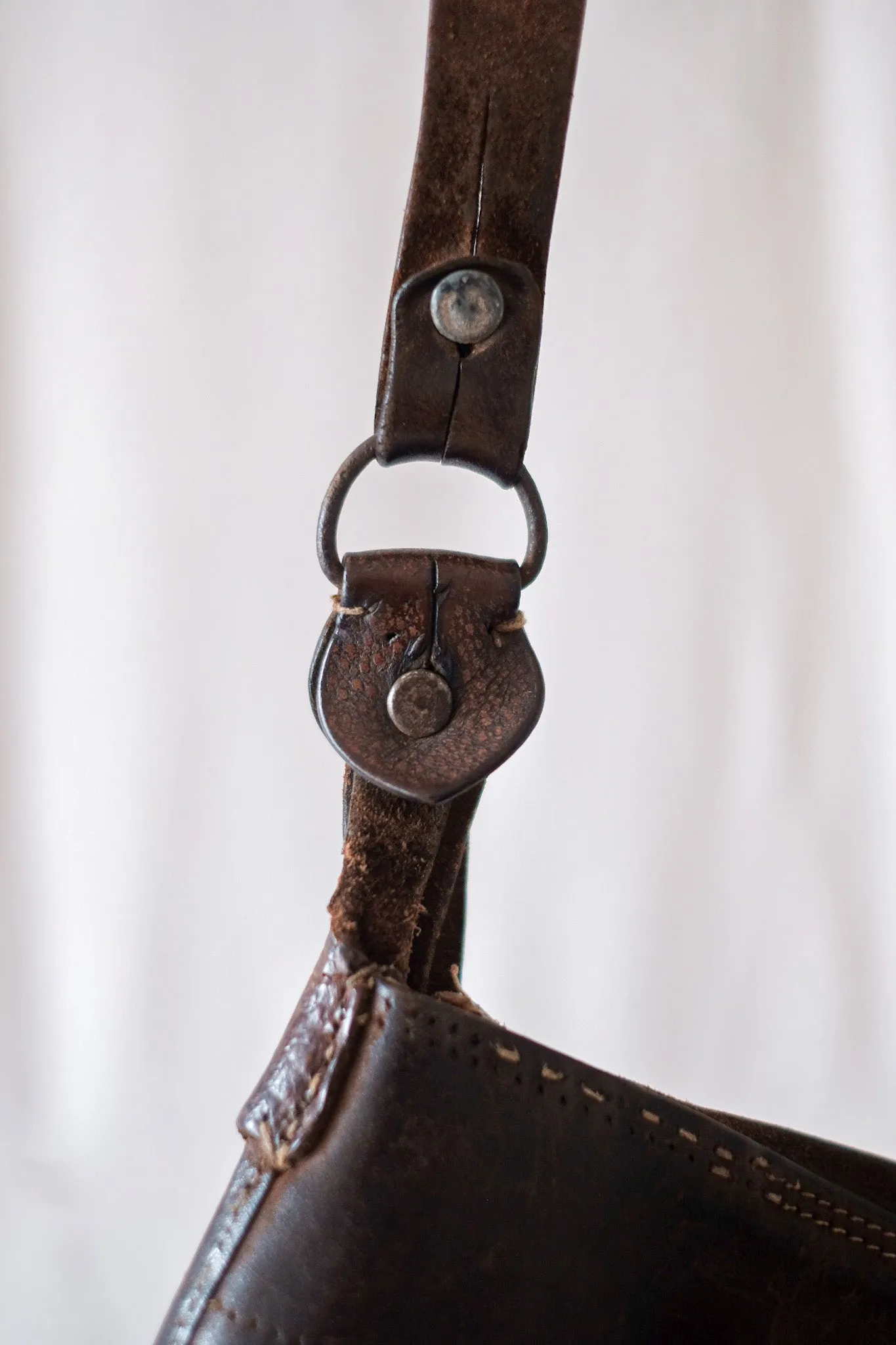 【~30's】French Vintage Fishing Leather Bag