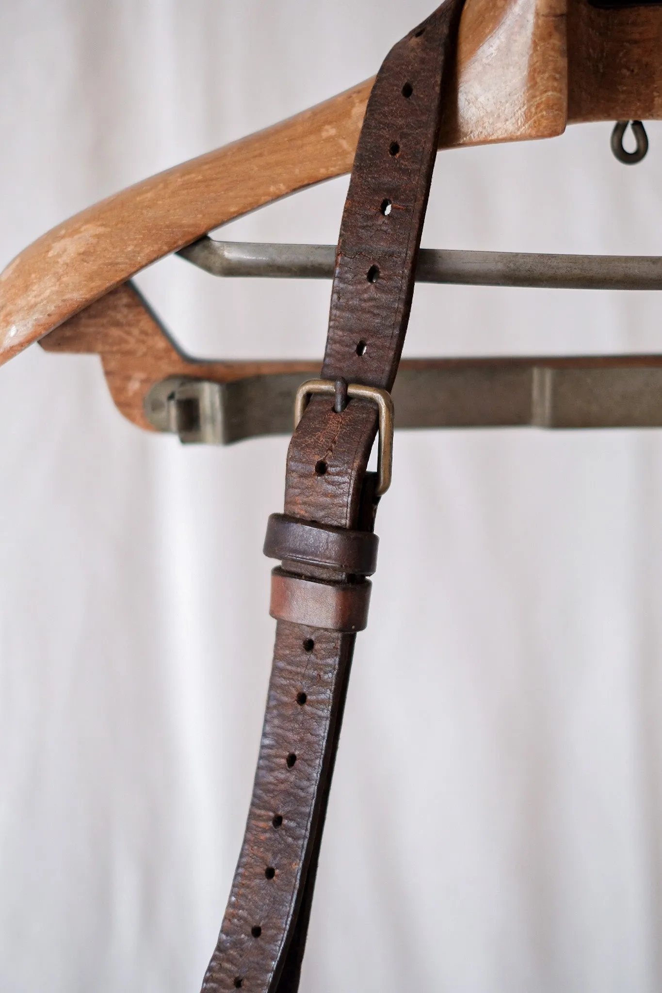 【~30's】French Vintage Fishing Leather Bag
