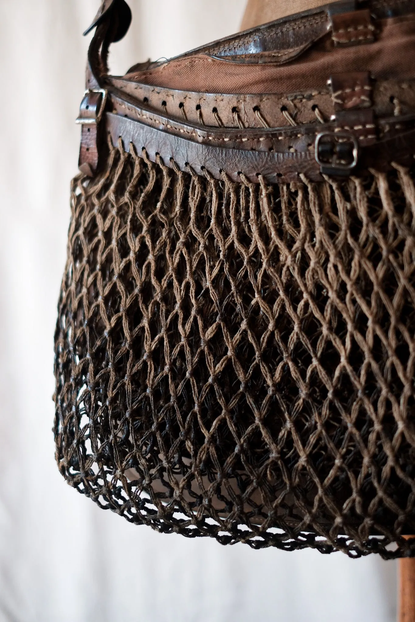 【~30's】French Vintage Fishing Leather Bag