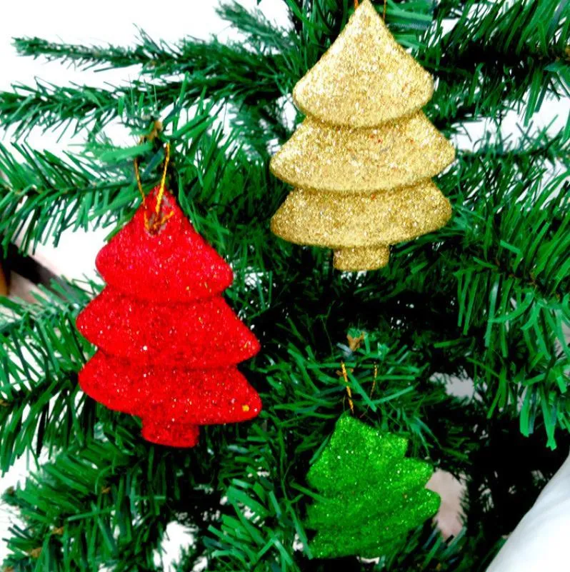 3Pcs Christmas Party Xmas Tree Ornaments Hanging Decorations 8cm x5.5cm Ornaments