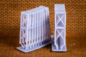Air conditioner ducting leg 8w 26.4h - HO Scale