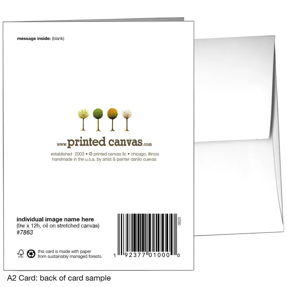 Allium In Cup, Greeting Card (7306)