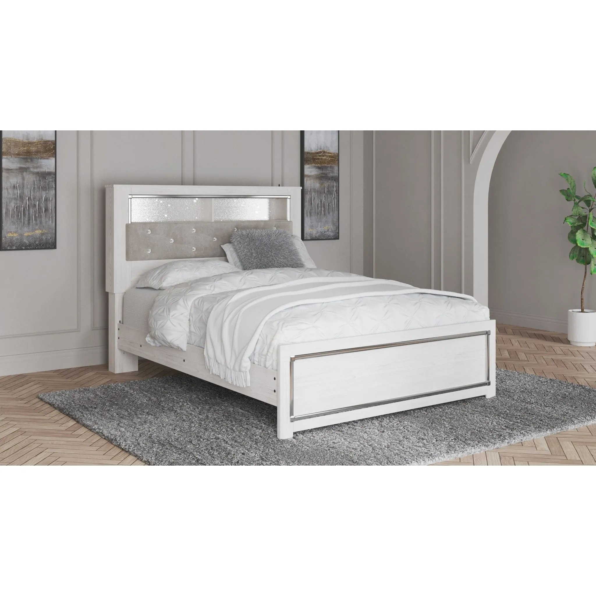 Altyra Bookcase Platform Bed