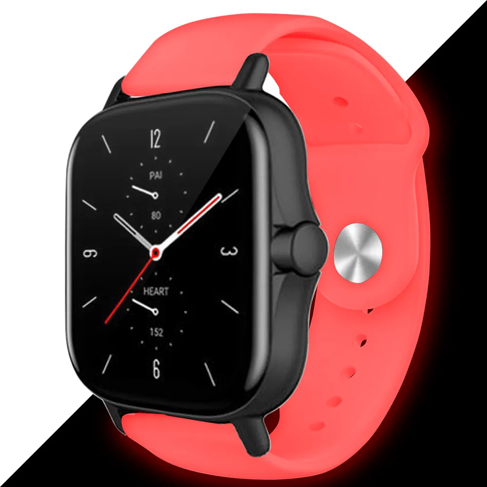 Amazfit GTS 2 Fluorescent Silicone Strap (Red)