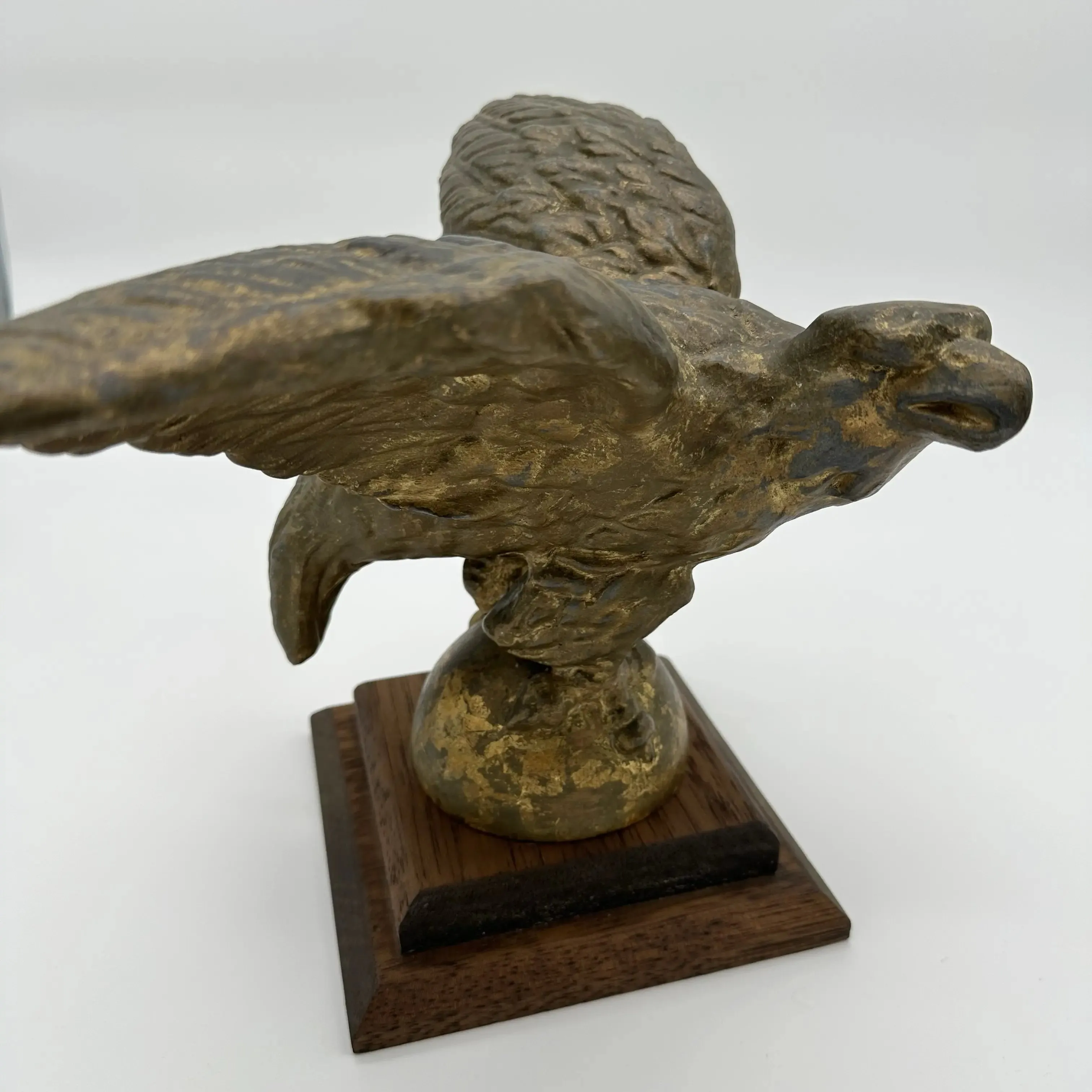 Antique eagle flagpole topper — Early 20th C.