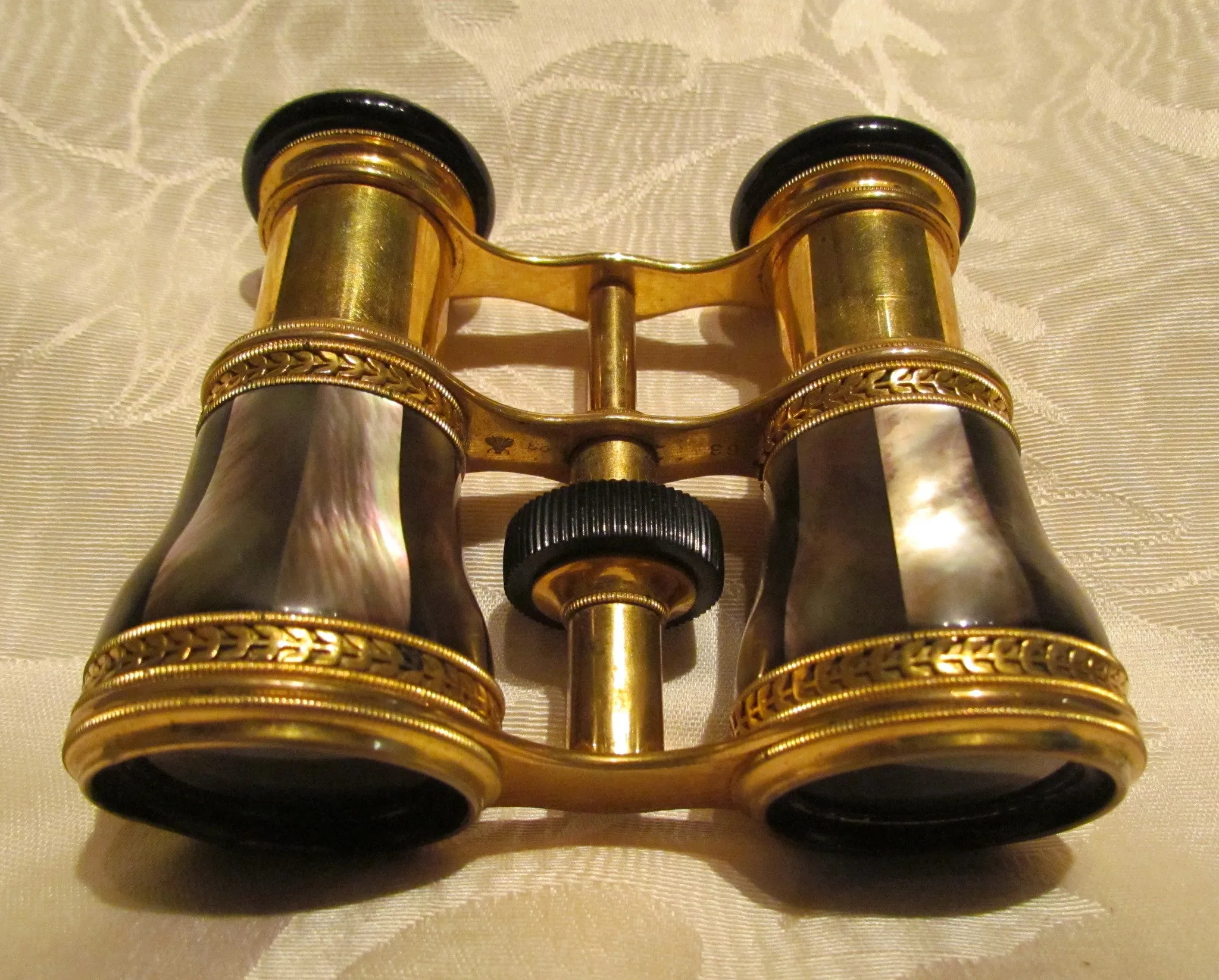 Antique LeMaire Fi Opera Glasses Paris Mother Of Pearl Theater Glasses Binoculars MOP Opera Glasses