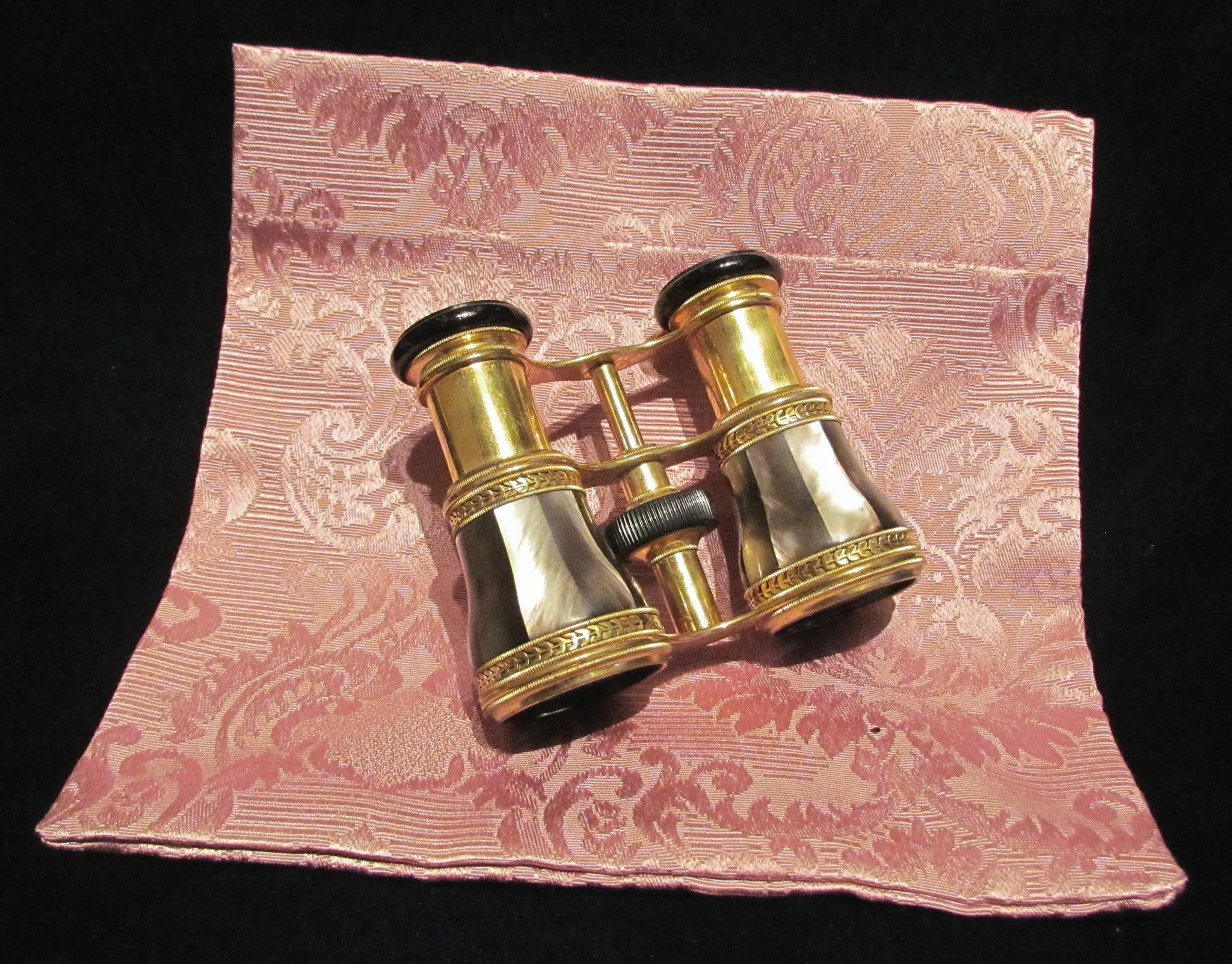 Antique LeMaire Fi Opera Glasses Paris Mother Of Pearl Theater Glasses Binoculars MOP Opera Glasses