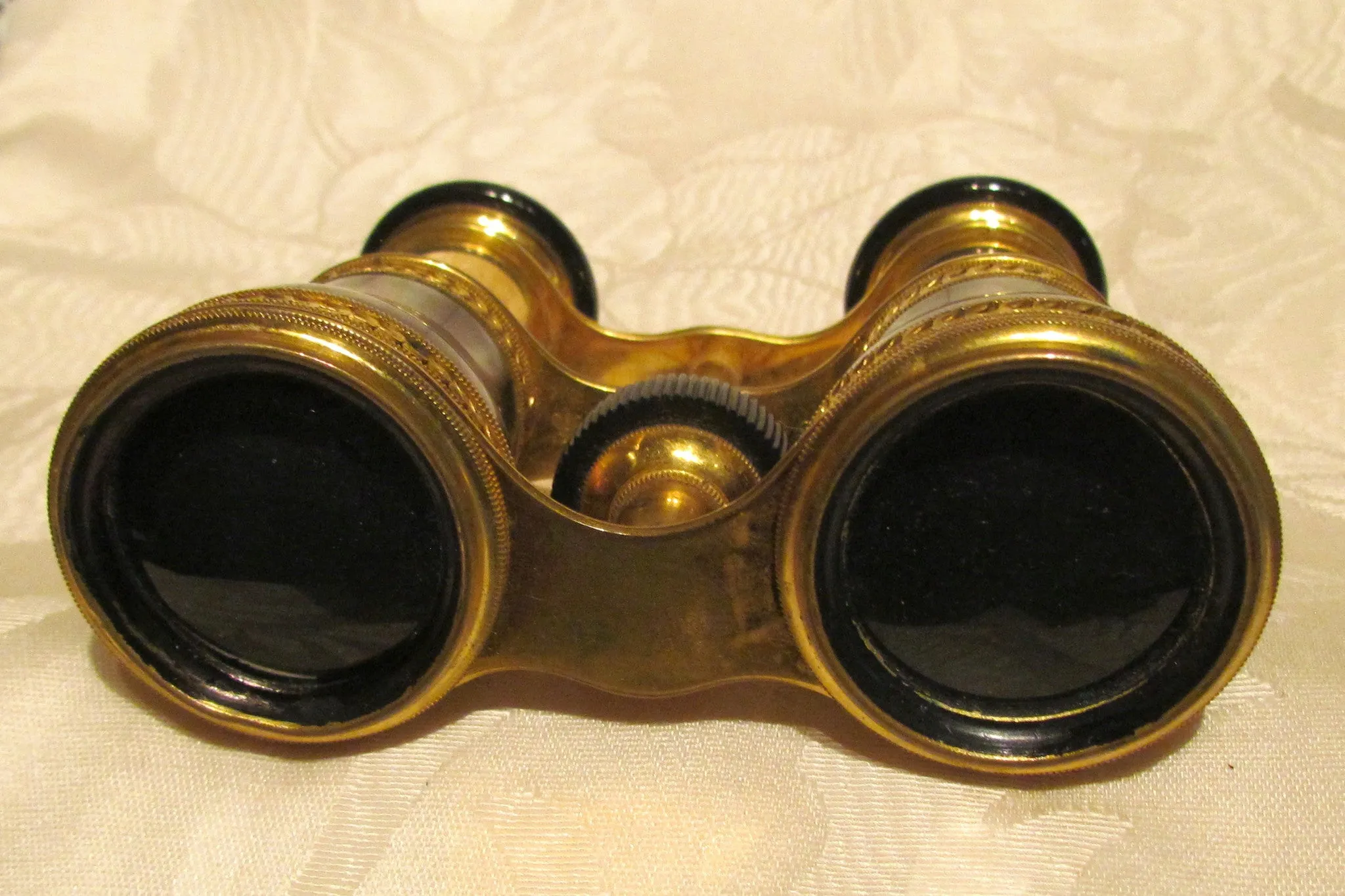 Antique LeMaire Fi Opera Glasses Paris Mother Of Pearl Theater Glasses Binoculars MOP Opera Glasses