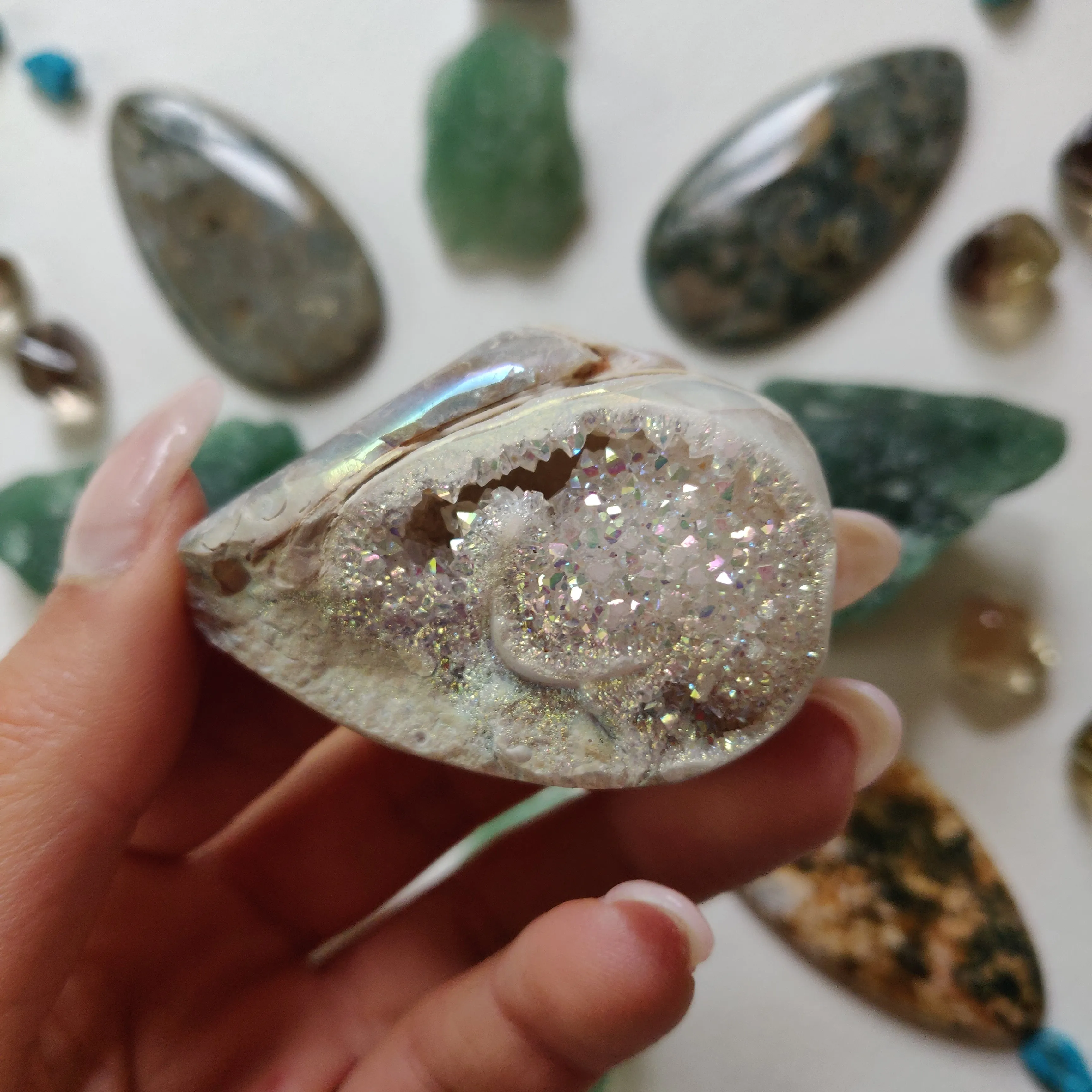 Aura Druzy Shell (#16)