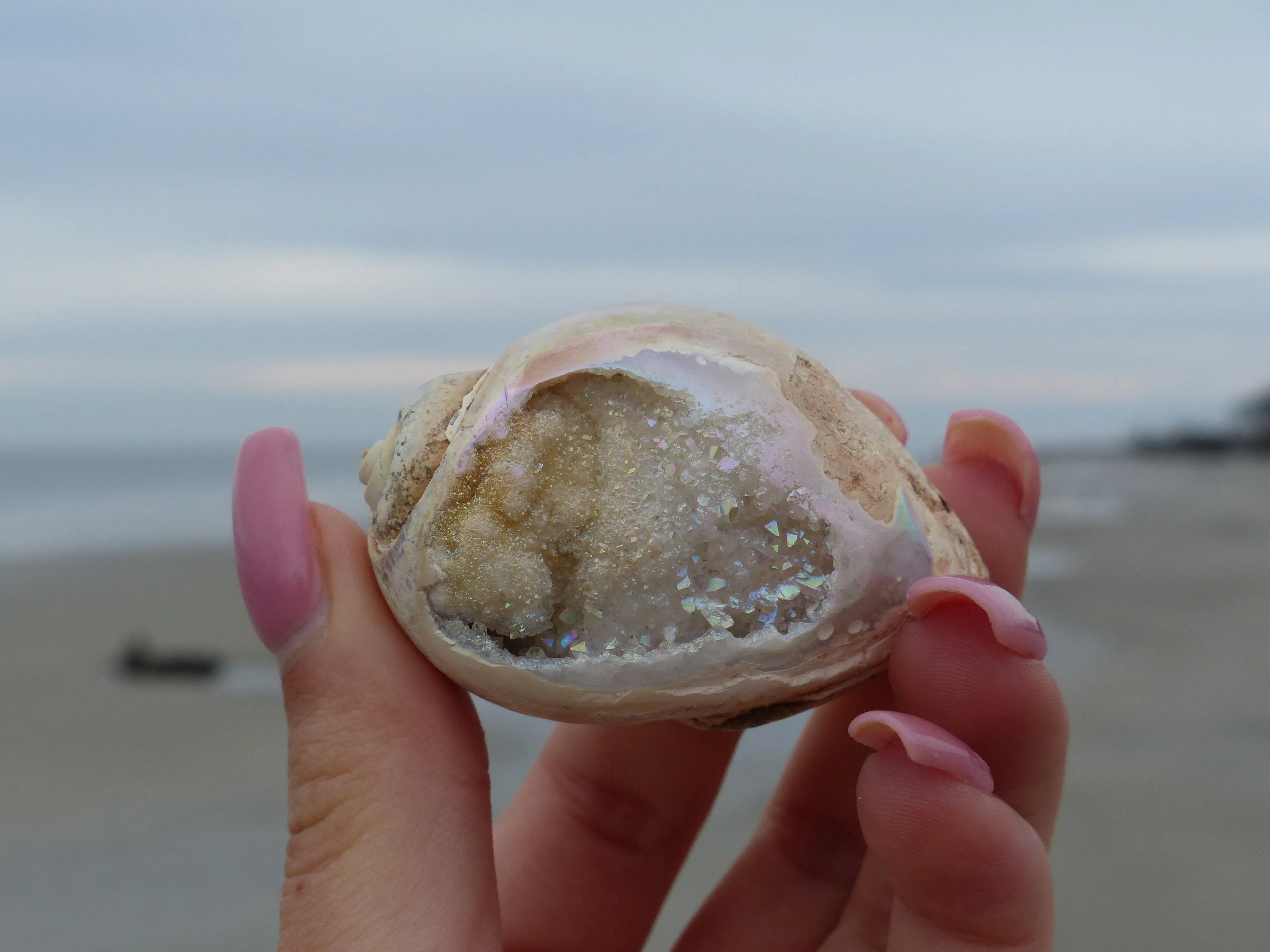 Aura Druzy Shell (#9)