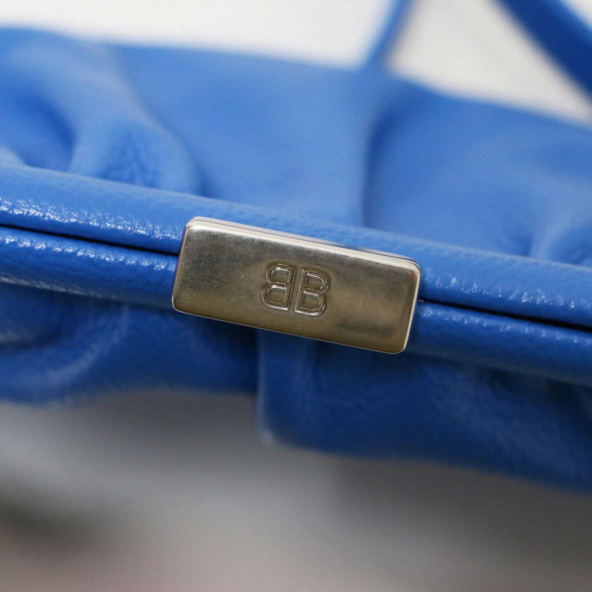 Balenciaga Blue Leather Bag