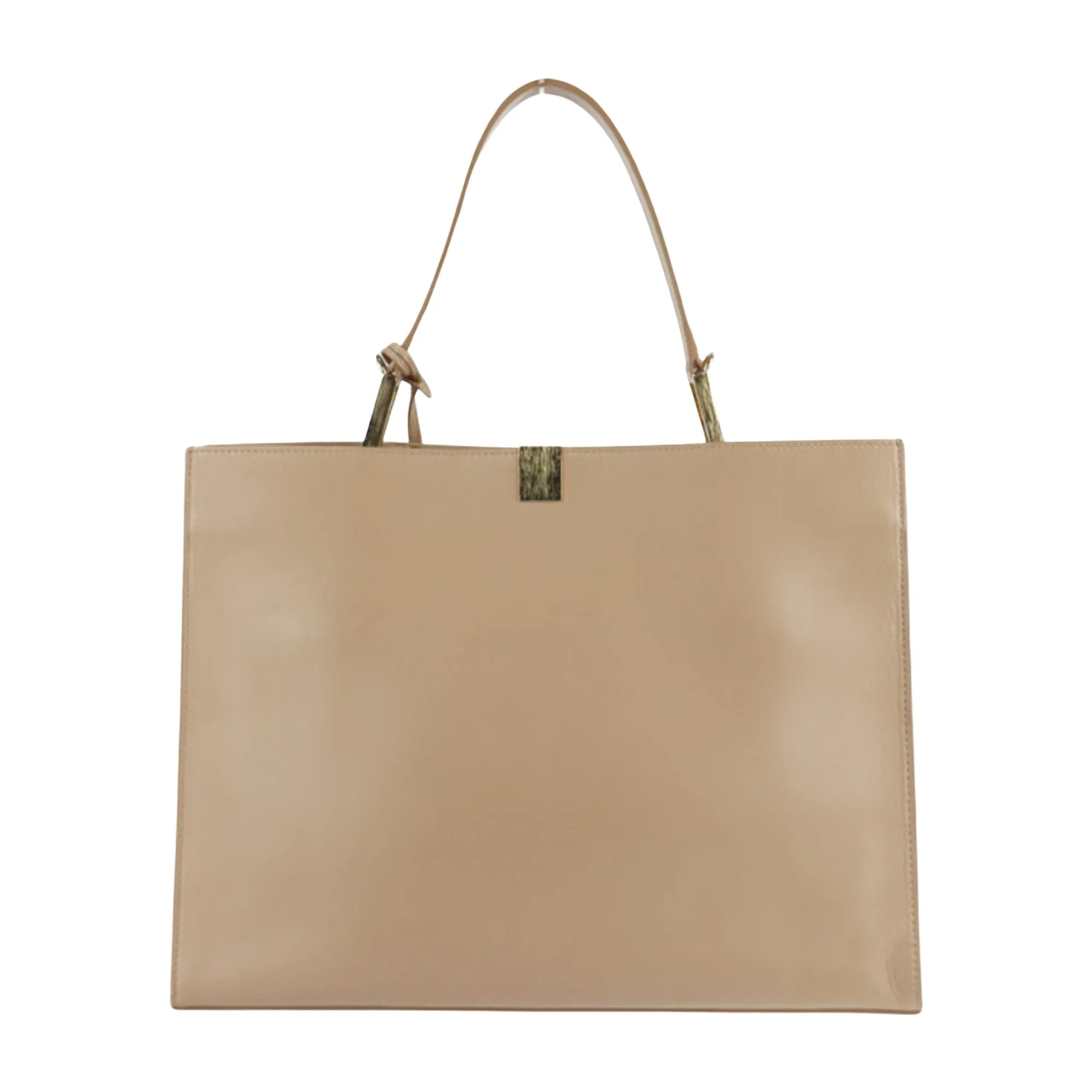 Balenciaga Dix Beige Leather Bag
