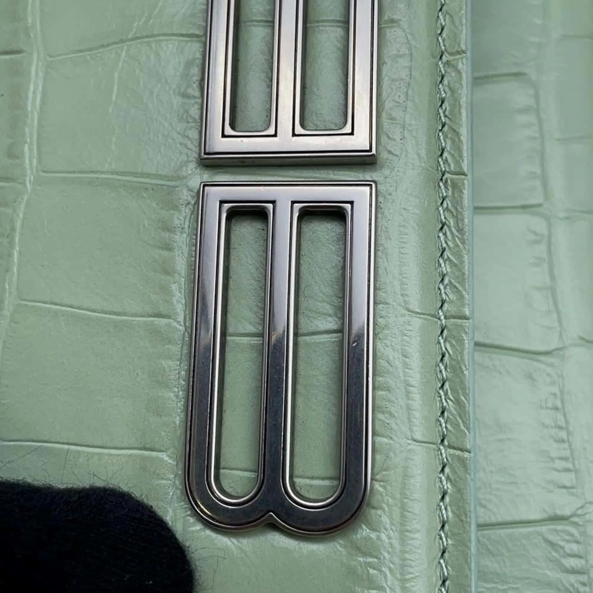 Balenciaga Green Exotic Leathers Bag