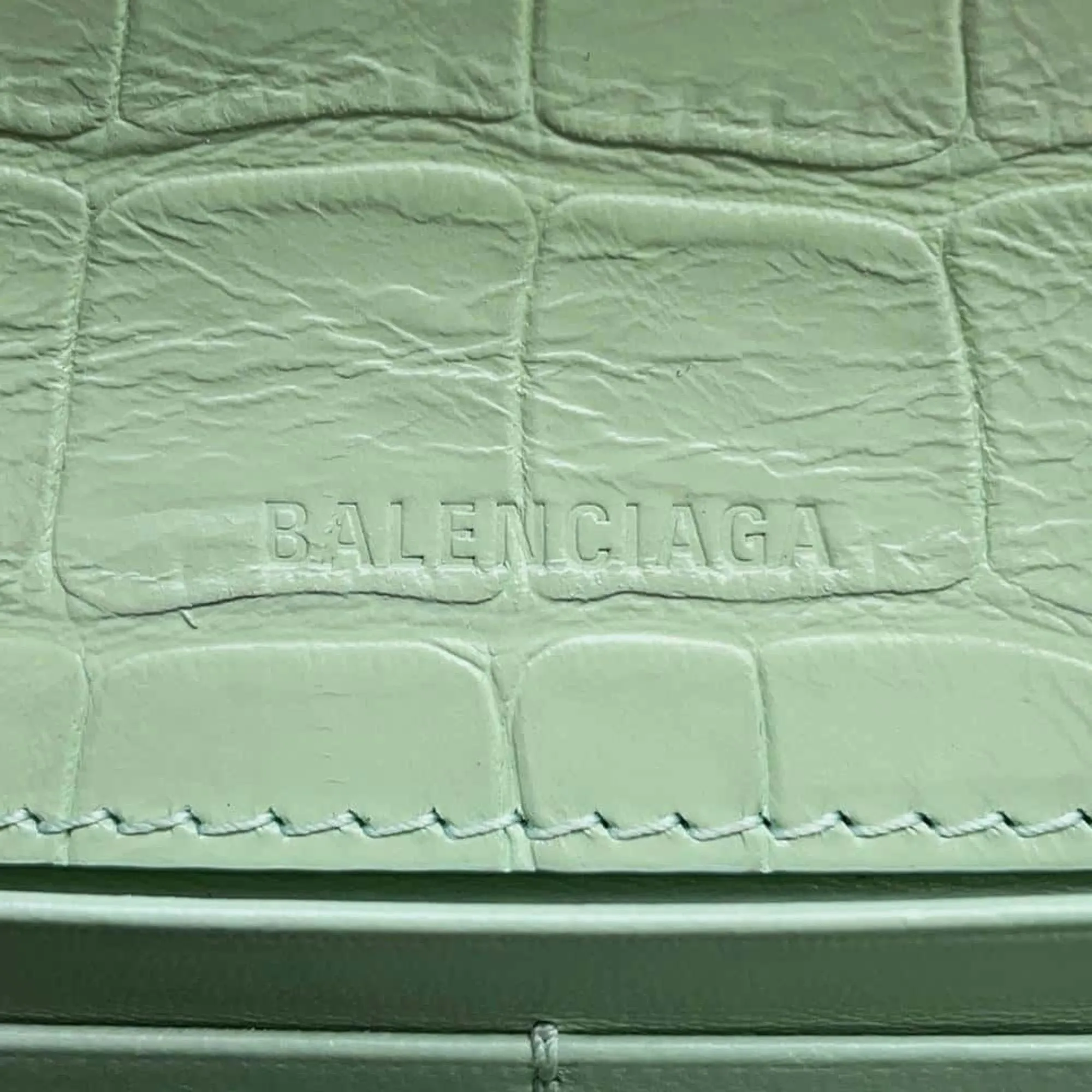 Balenciaga Green Exotic Leathers Bag