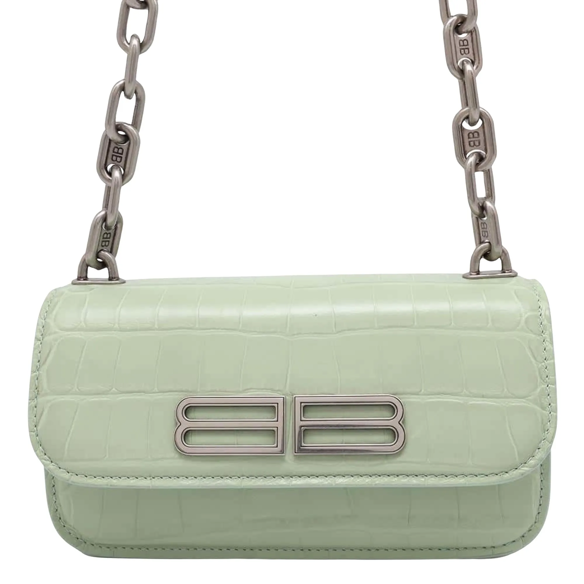 Balenciaga Green Exotic Leathers Bag