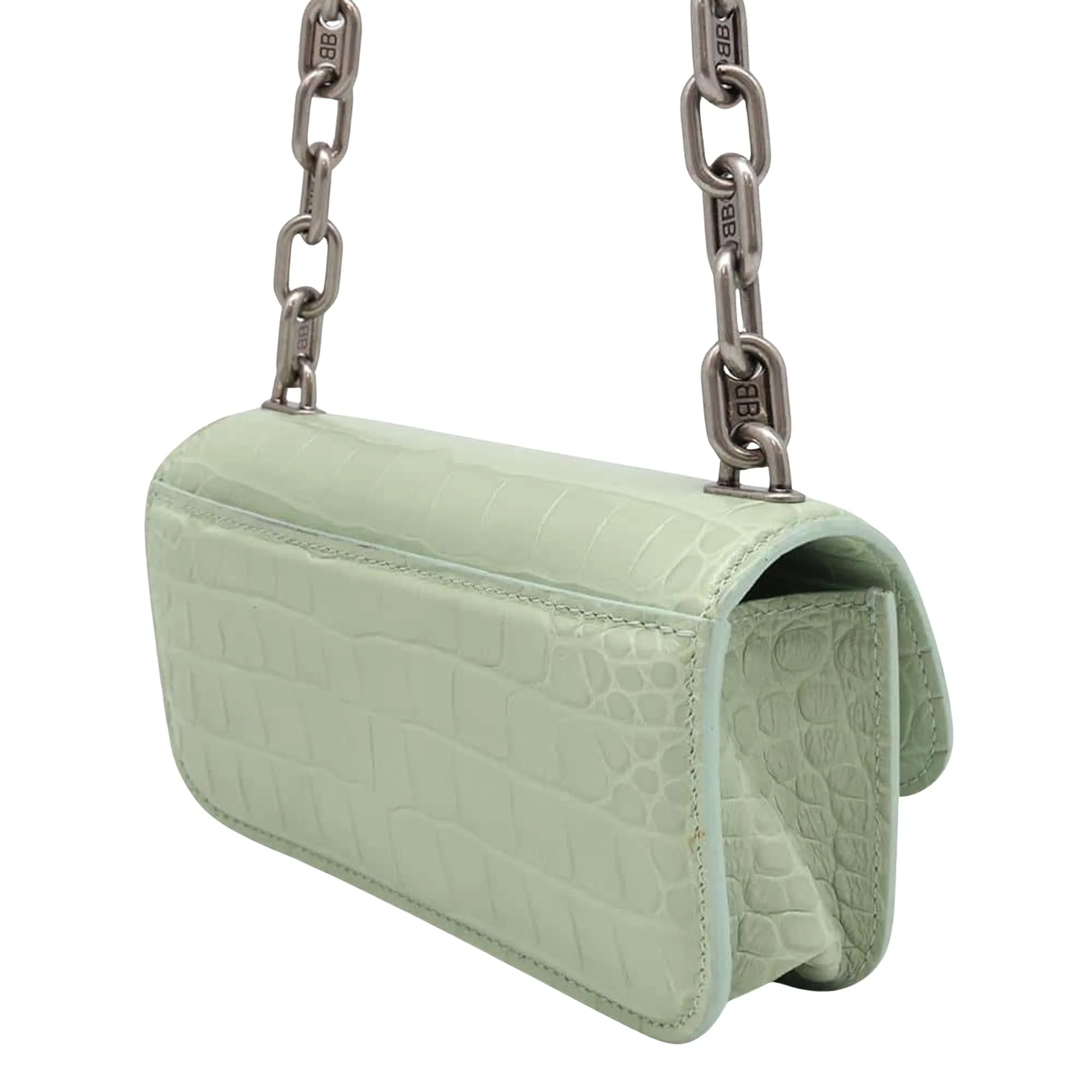 Balenciaga Green Exotic Leathers Bag