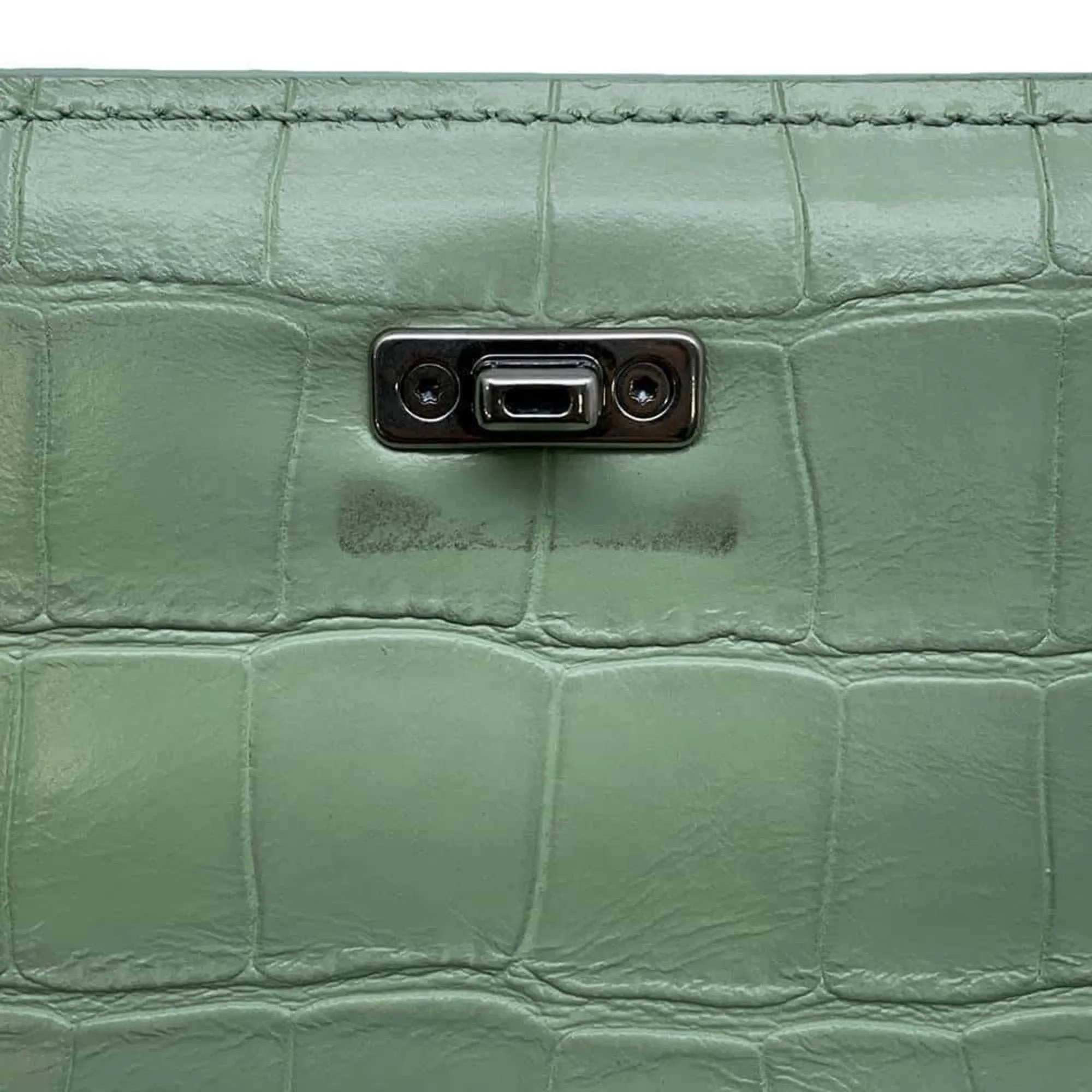 Balenciaga Green Exotic Leathers Bag