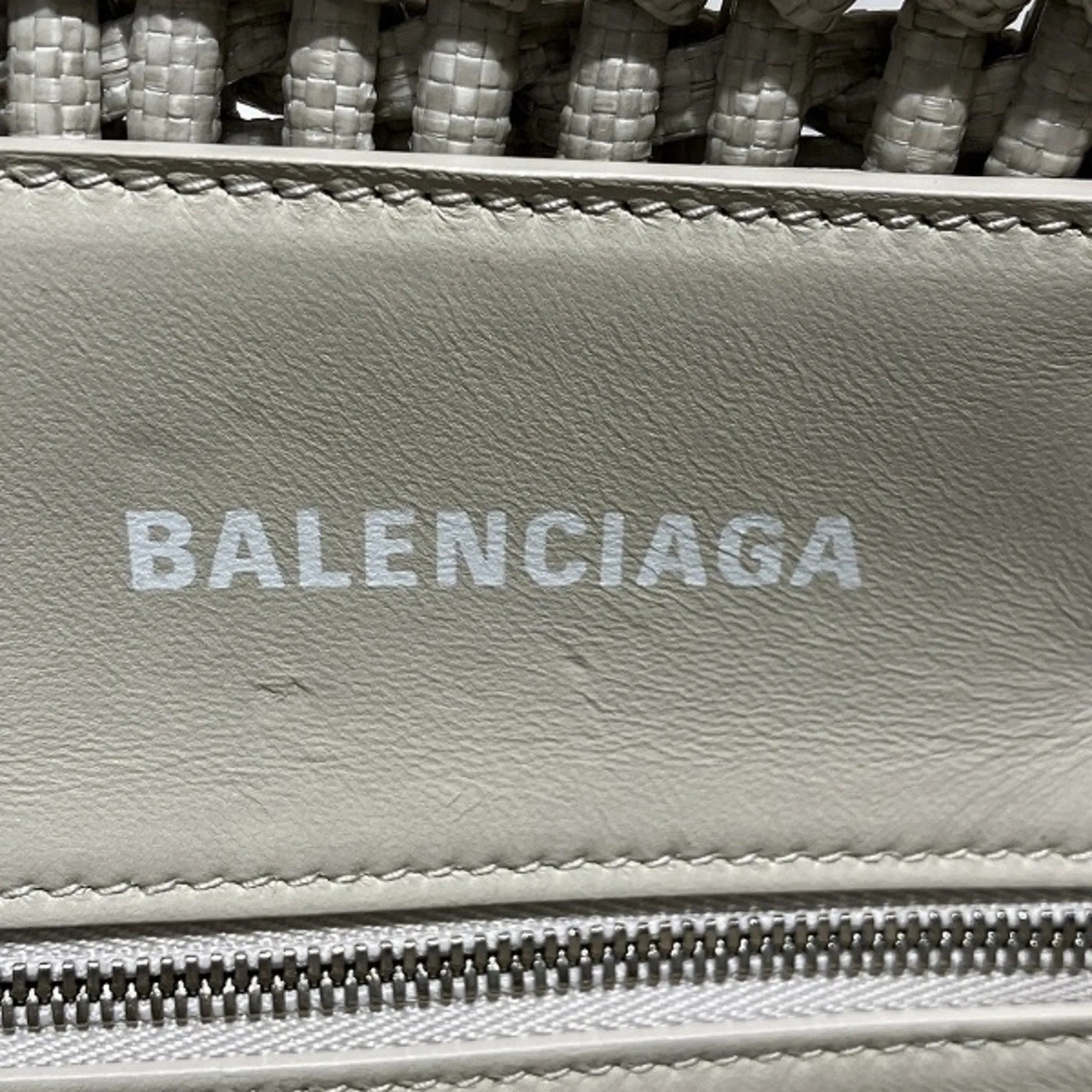 Balenciaga Grey Vinyl Bag