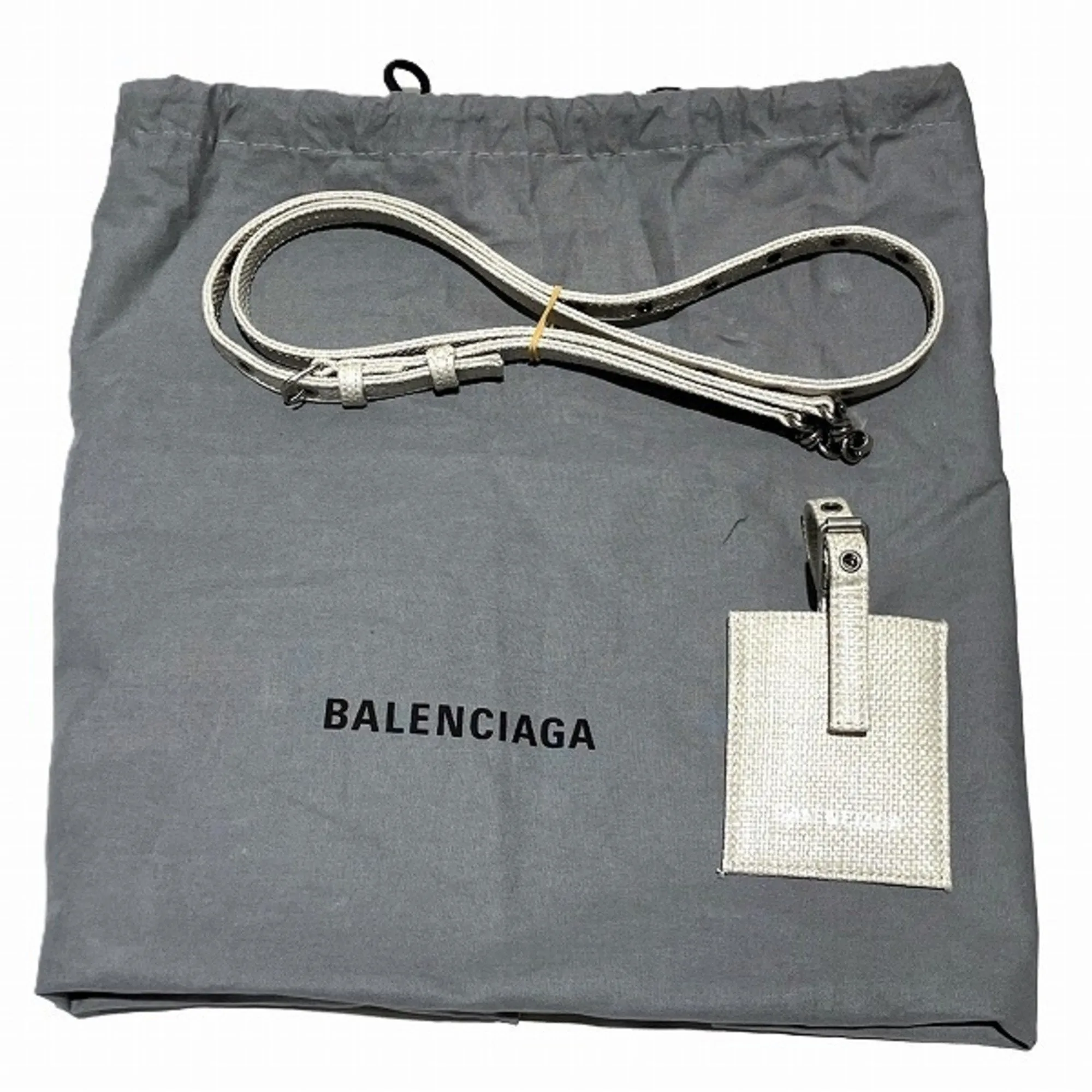Balenciaga Grey Vinyl Bag