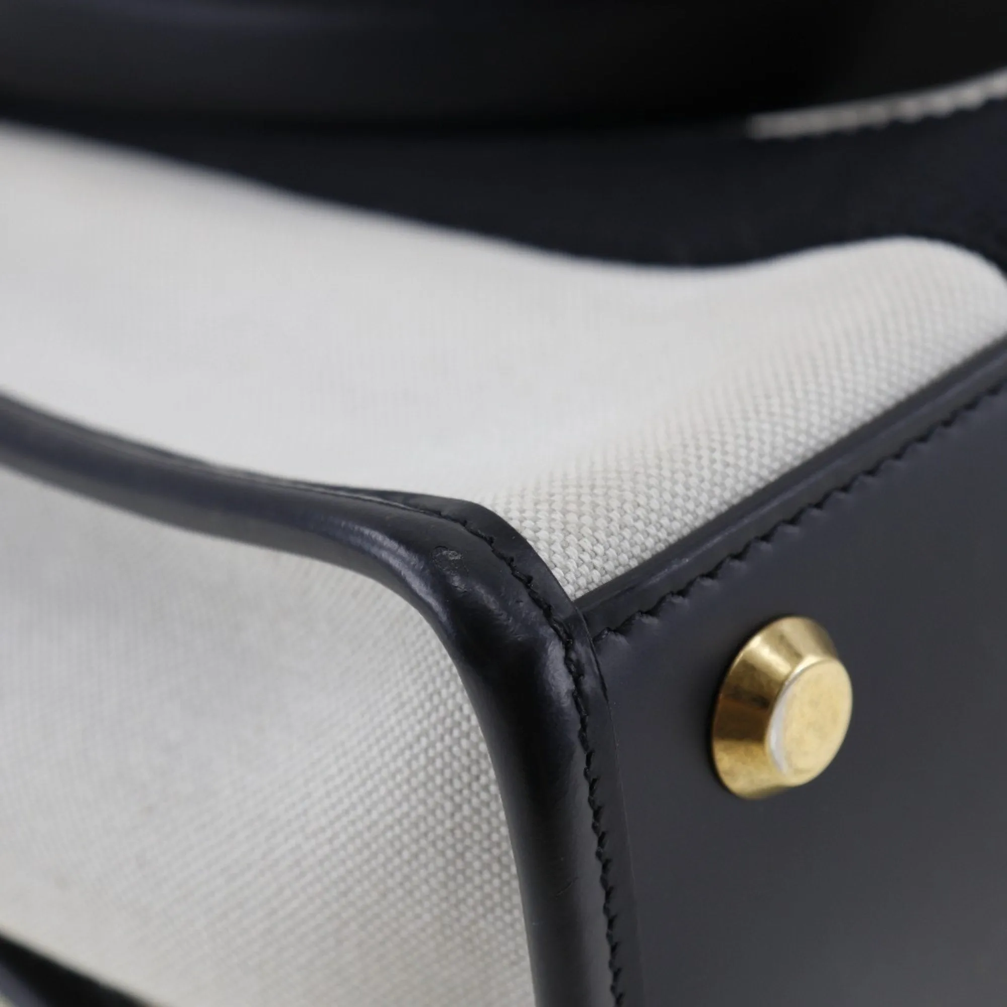 Balenciaga Hardware White Canvas Bag