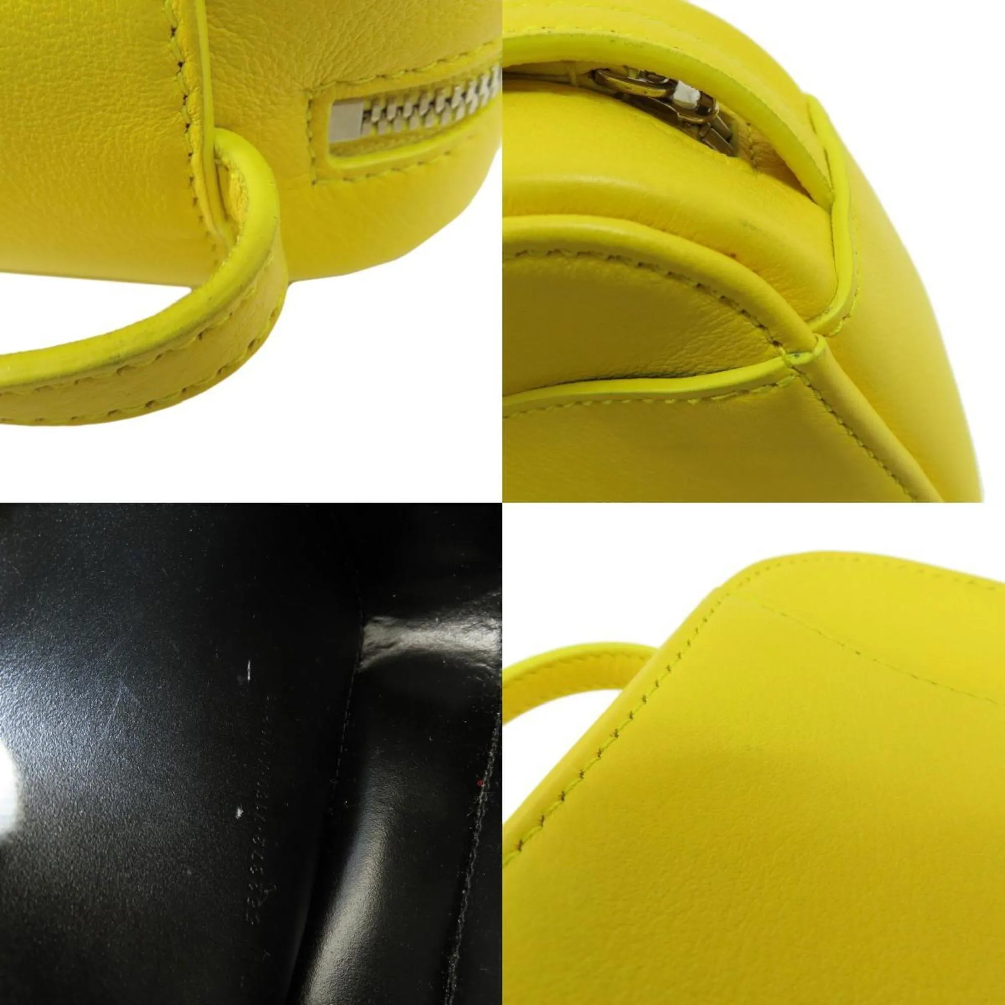 Balenciaga Yellow Leather Bag