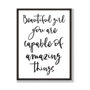 Beautiful Girl Print