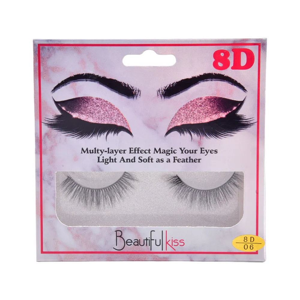 BEAUTIFUL KISS EYELASH 8D 1PAIR IR E-7398