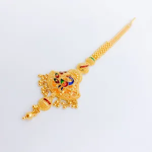 Beautiful Meenakari Peacock Tikka