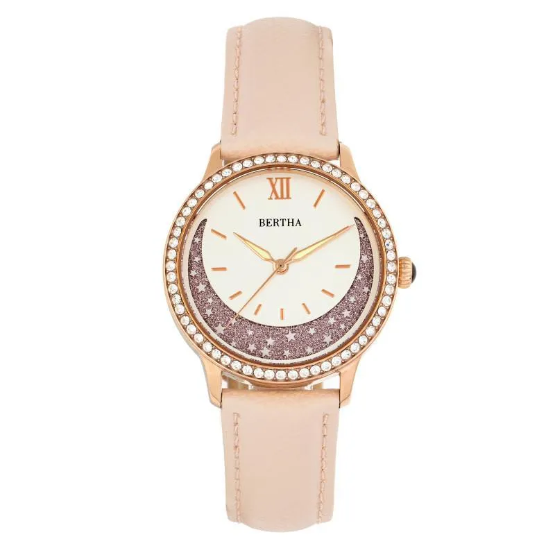 Bertha Dolly Leather-Band Watch