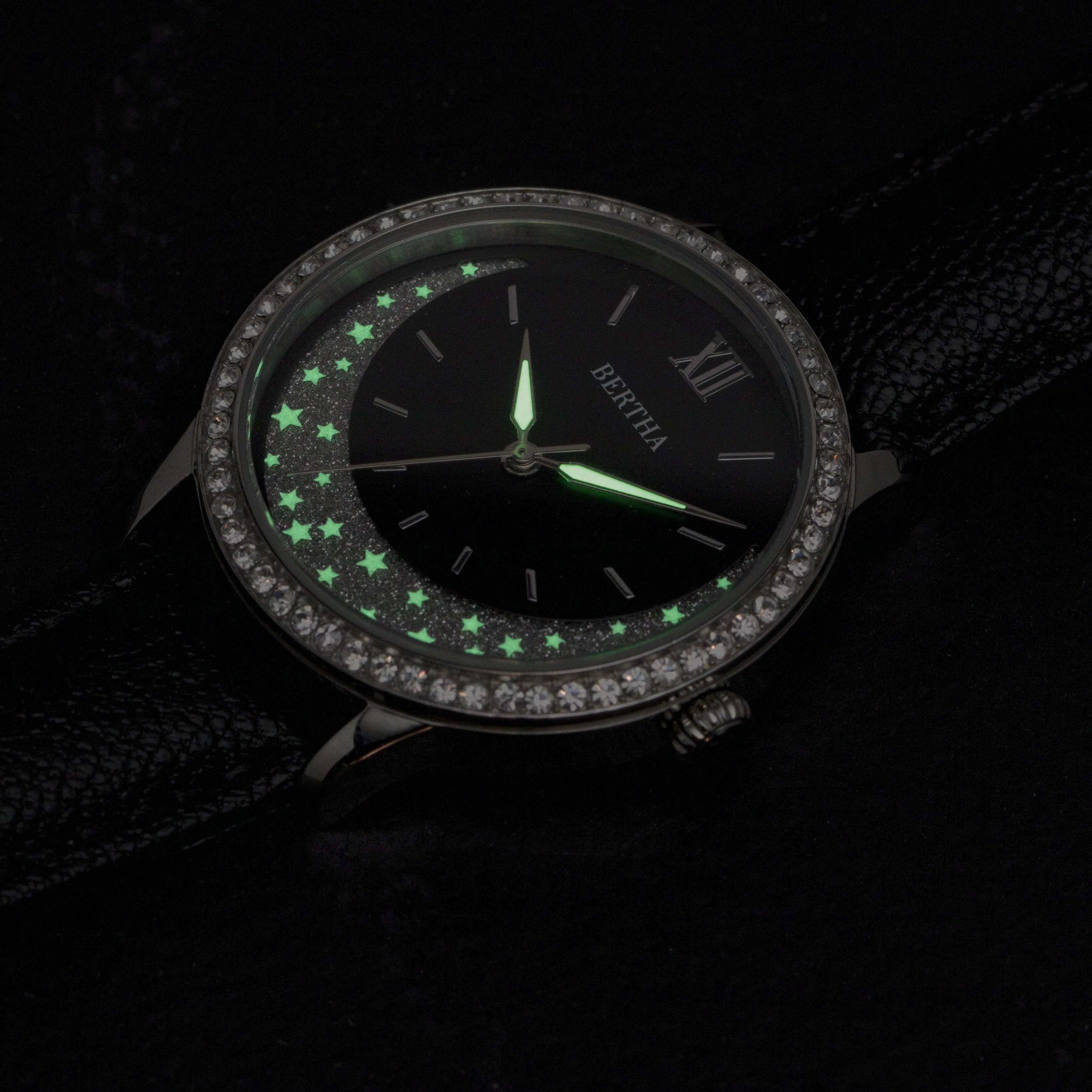 Bertha Dolly Leather-Band Watch