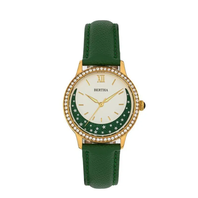 Bertha Dolly Leather-Band Watch